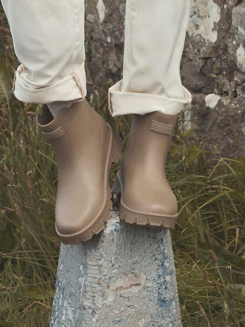 Joules Raindance Mink Brown Lightweight EVA Ankle Wellies