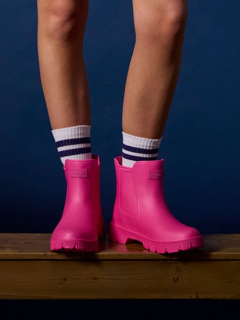 Joules Raindance Pink Lightweight EVA Ankle Wellies