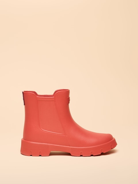 Joules Raindance Red/Orange Lightweight EVA Ankle Wellies
