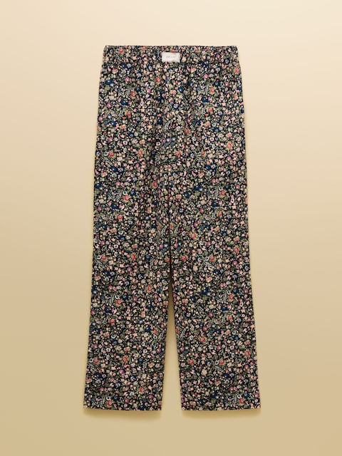 joules Stella Ditsy Floral Woven Brushed Cotton Trouser