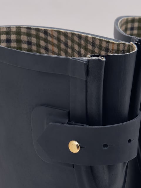 joules Wistow Navy Blue Adjustable Mid Calf Wellies