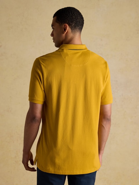 Joules Woody Mustard Yellow Cotton Pique Polo Shirt