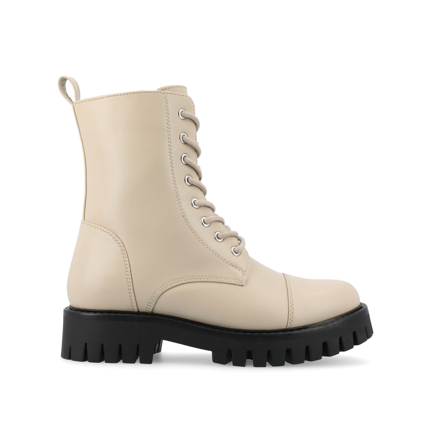 journee collection AALEY LACE-UP BOOTIES IN WIDE Bone