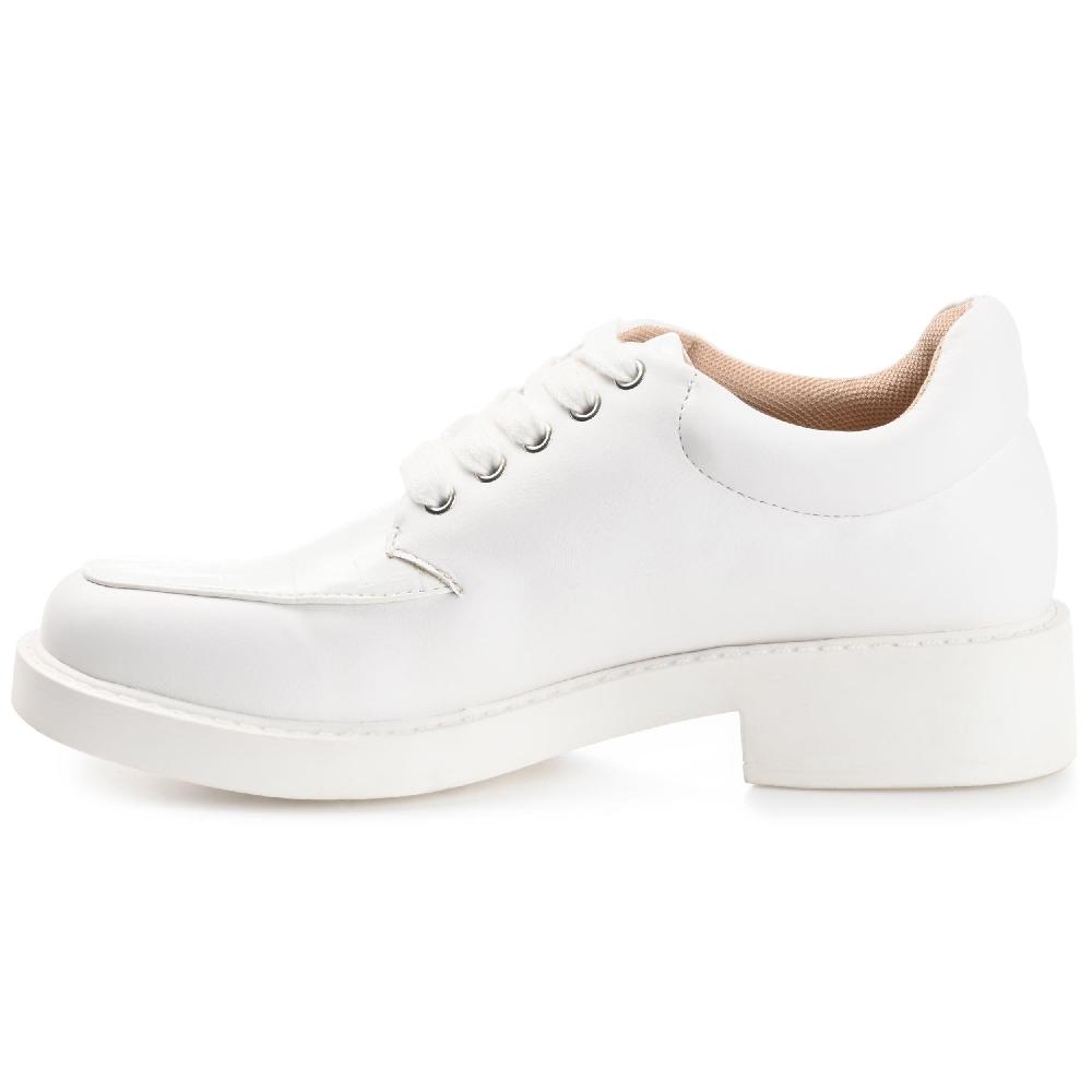 Journee Collection ALIAH OXFORD FLATS IN FAUX LEATHER Clay