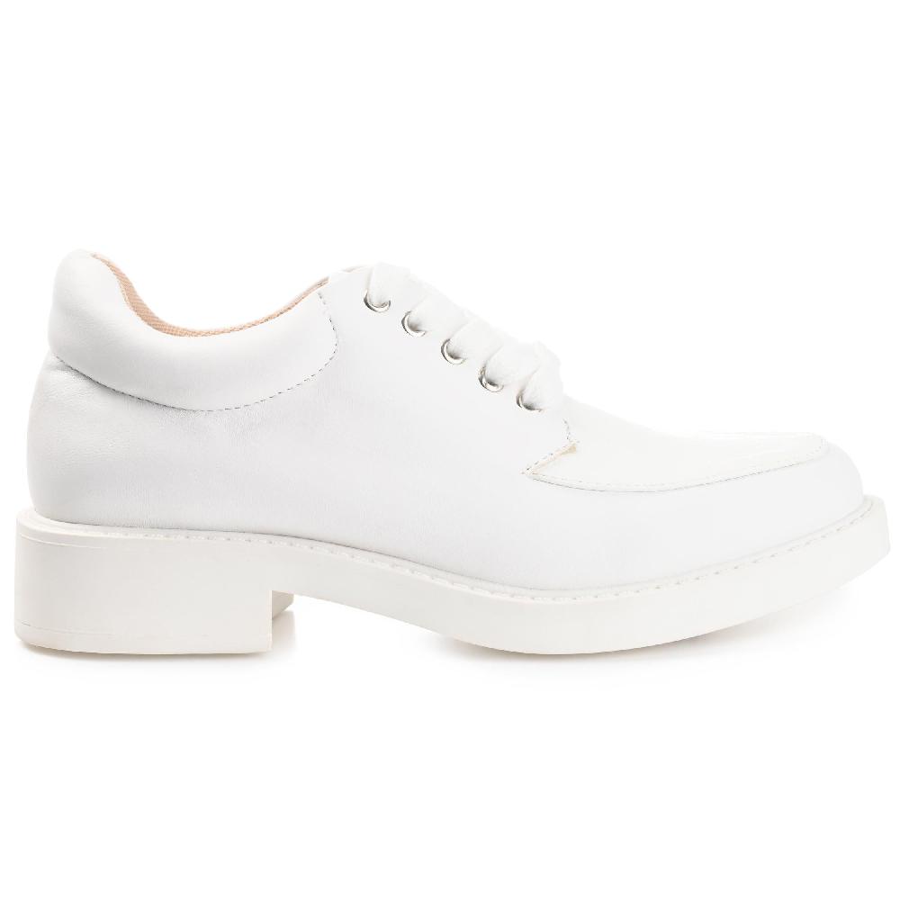 journee collection ALIAH OXFORD FLATS IN FAUX LEATHER Clay