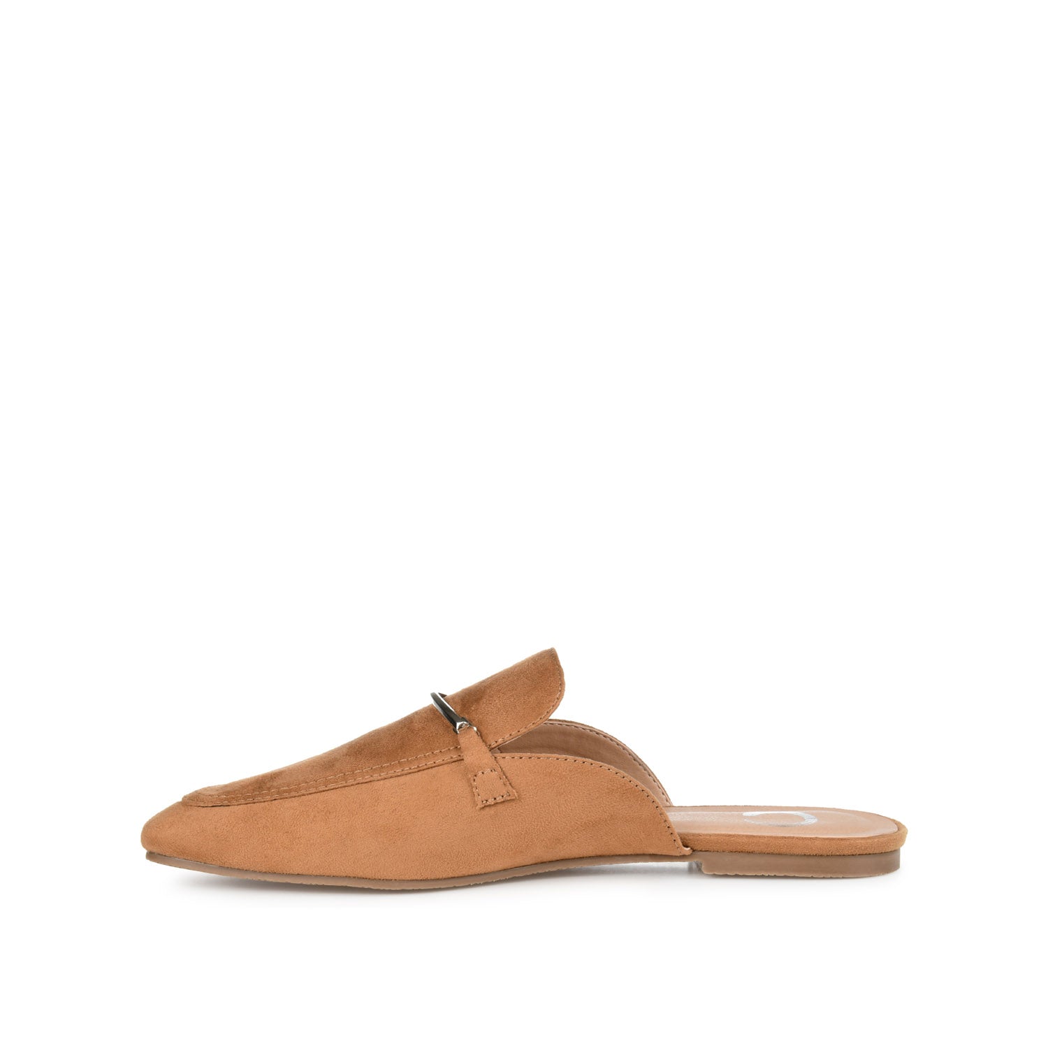 Journee Collection AMEENA MULED LOAFER FLATS IN FAUX LEATHER Tan