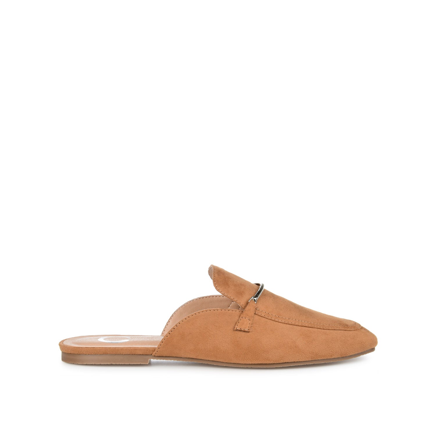 journee collection AMEENA MULED LOAFER FLATS IN FAUX LEATHER Tan