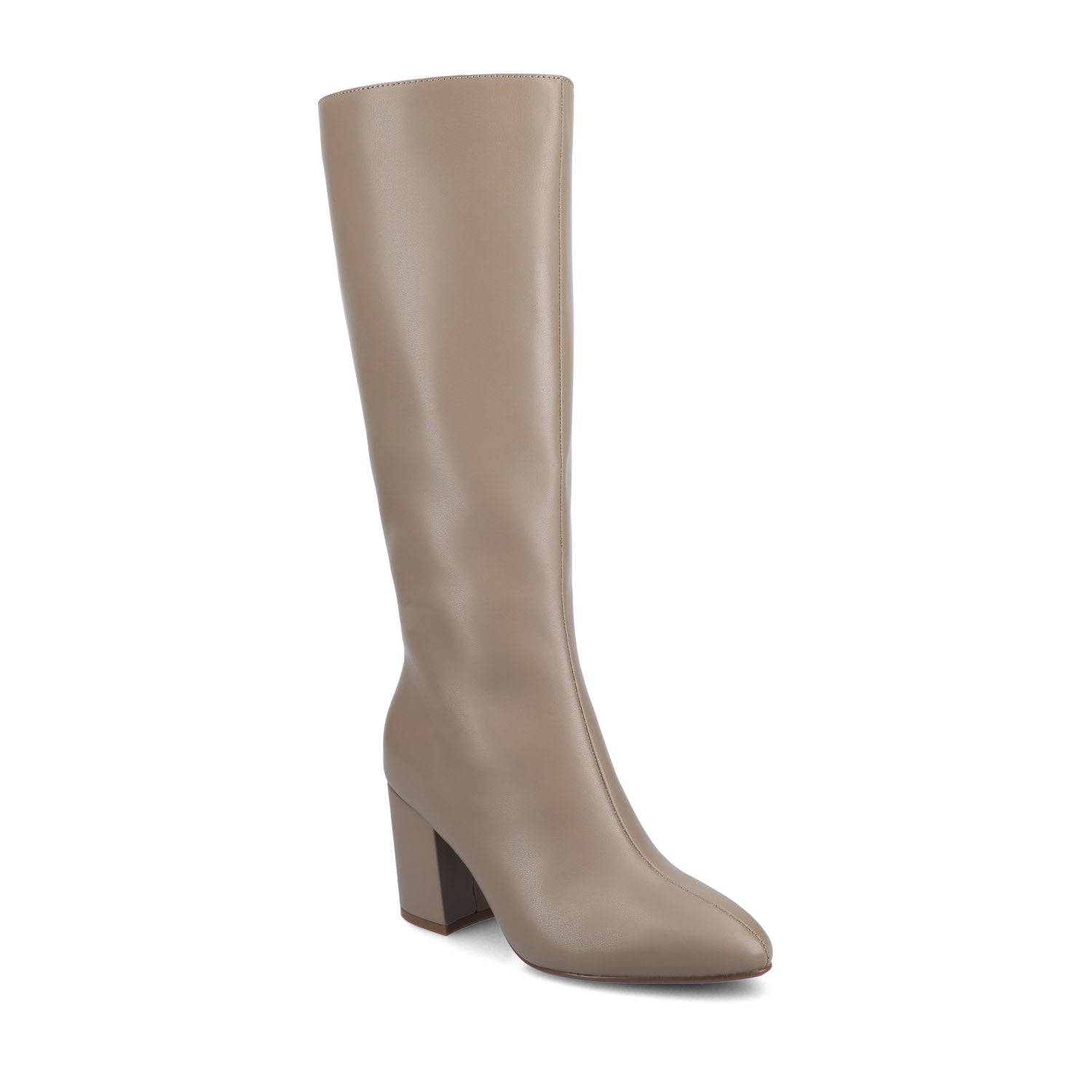 Journee Collection AMEYLIA KNEE-HIGH BOOTS IN EXTRA WIDE CALF Black PU