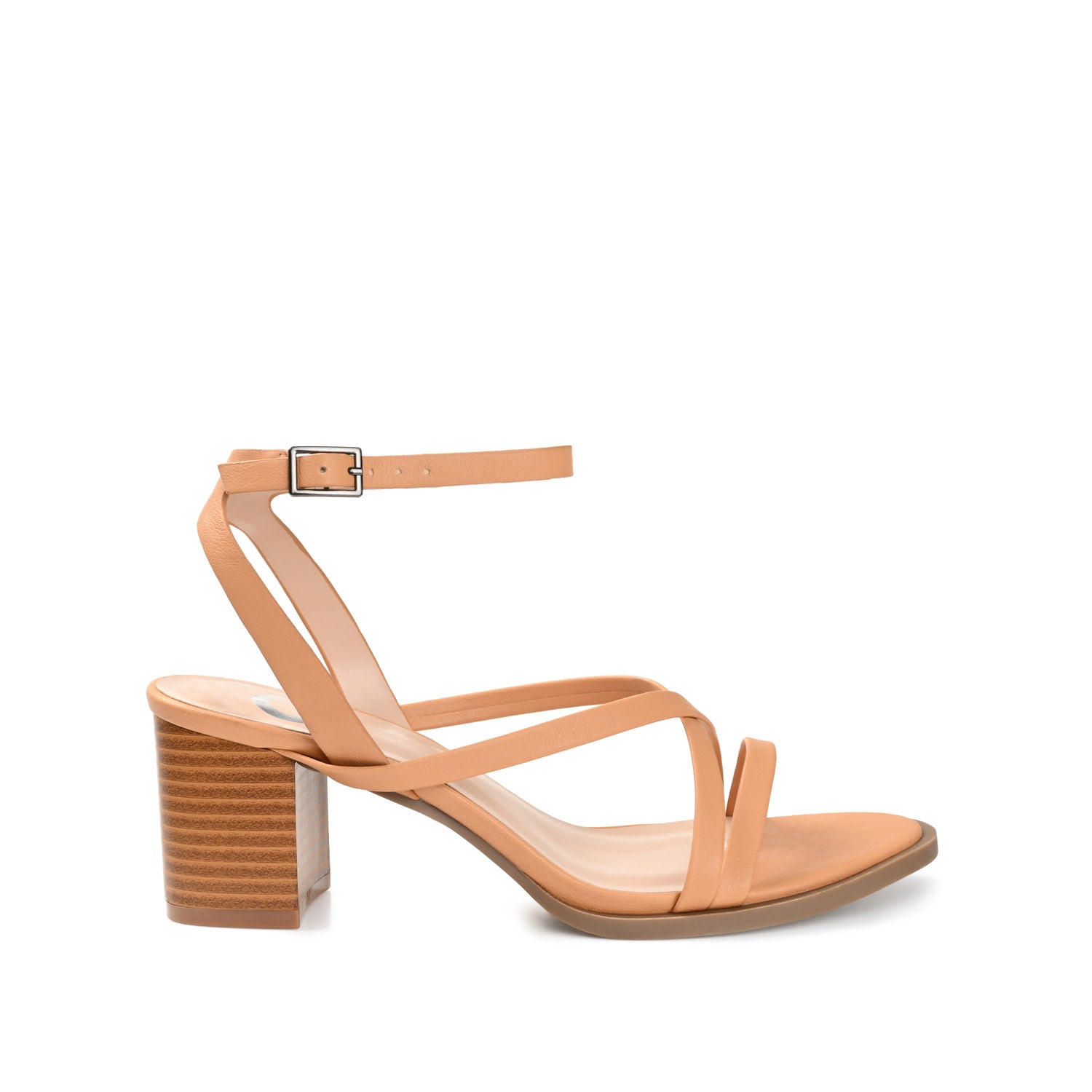 journee collection ANIKAH STRAPPY SANDALS IN FAUX LEATHER Tan