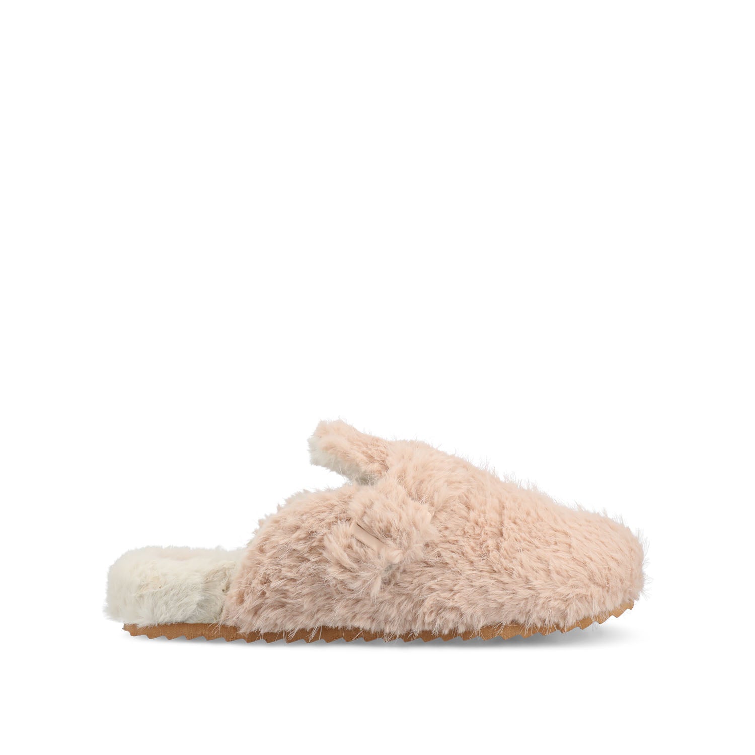 journee collection ARDENN SLIPPERS IN FAUX FUR Plaid Faux Fur
