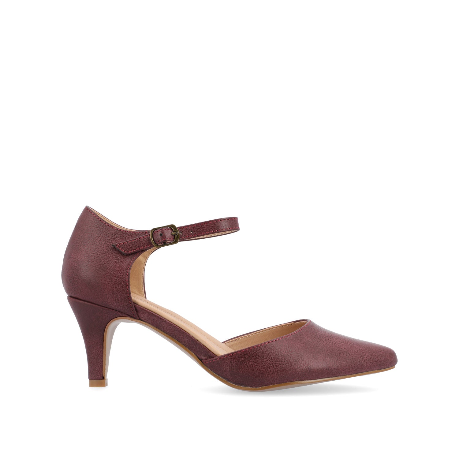 journee collection BETTIE D'ORSAY PUMP HEELS IN WIDE Taupe PU