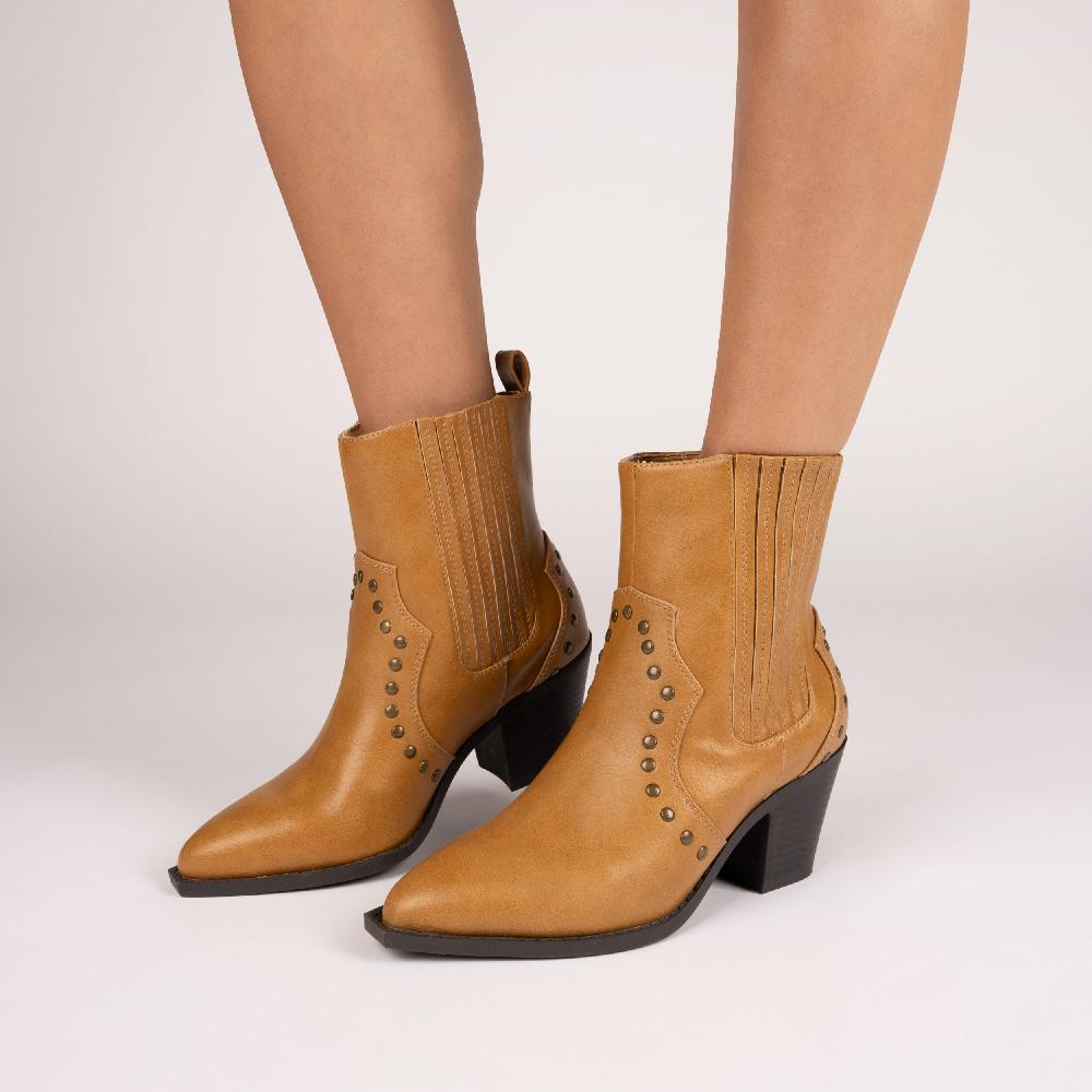 Journee Collection BRAYLEE WESTERN ANKLE BOOTIES Black