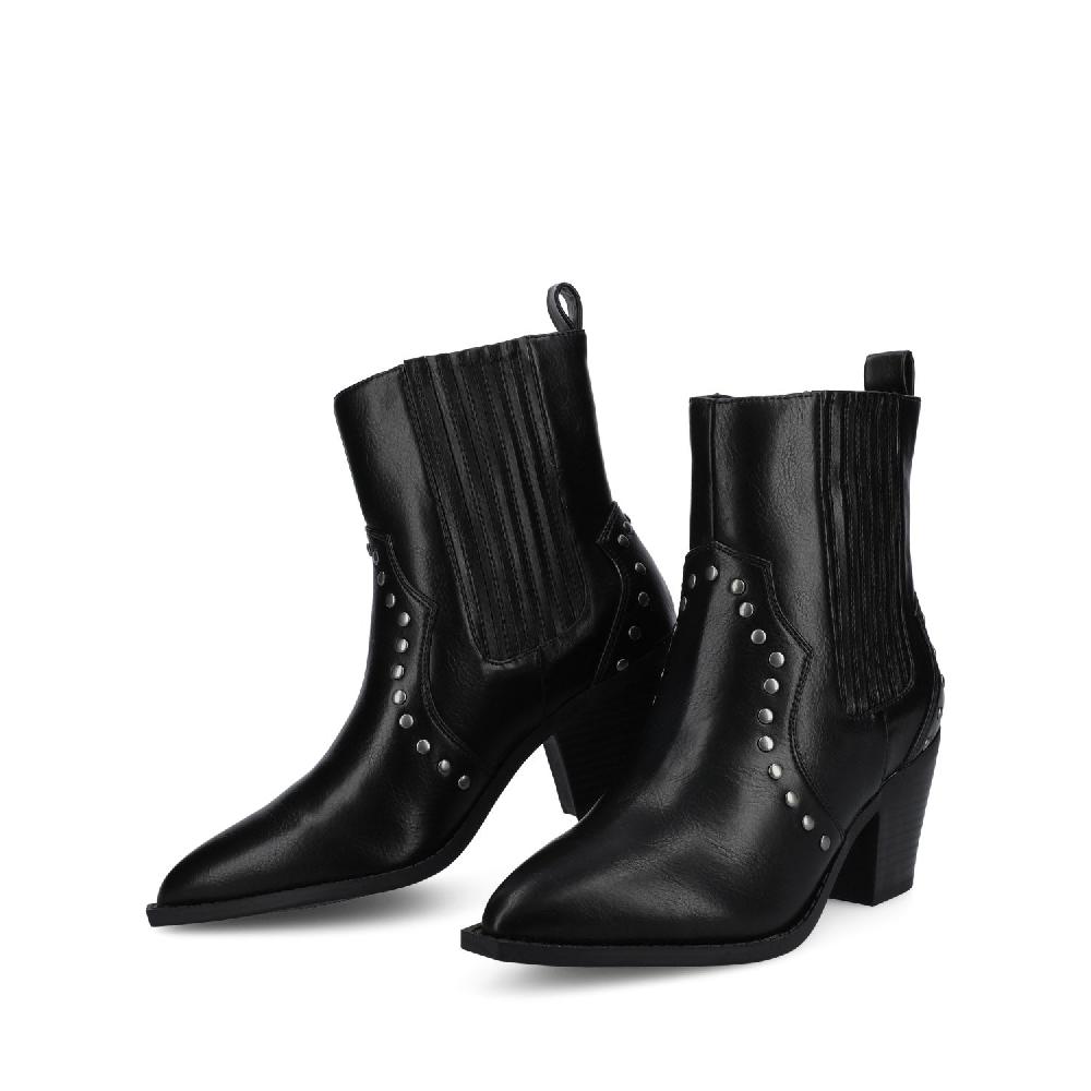 Journee Collection BRAYLEE WESTERN ANKLE BOOTIES Black