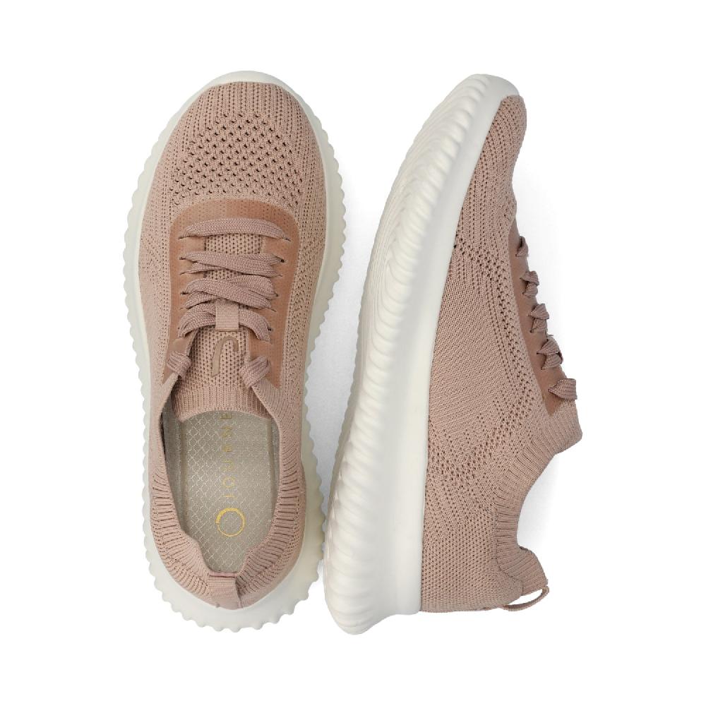 Journee Collection BRENA CASUAL SNEAKERS Cream Knit