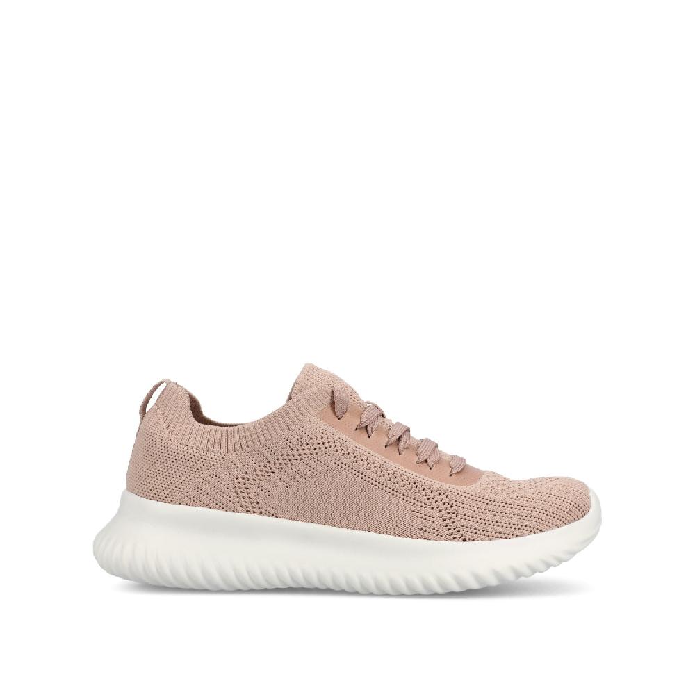 journee collection BRENA CASUAL SNEAKERS Cream Knit
