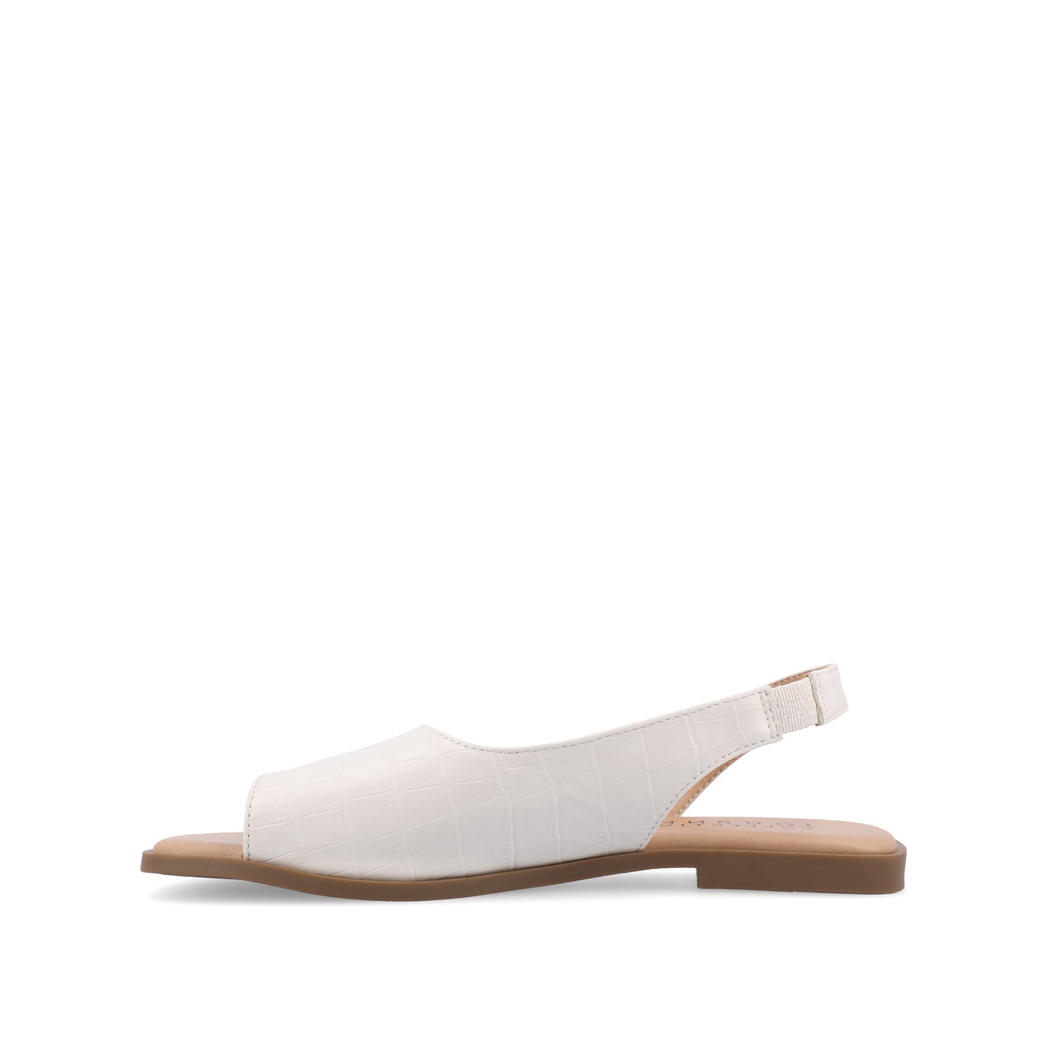 Journee Collection BRINSLEY CROCO SANDALS IN WIDE Bone Croco