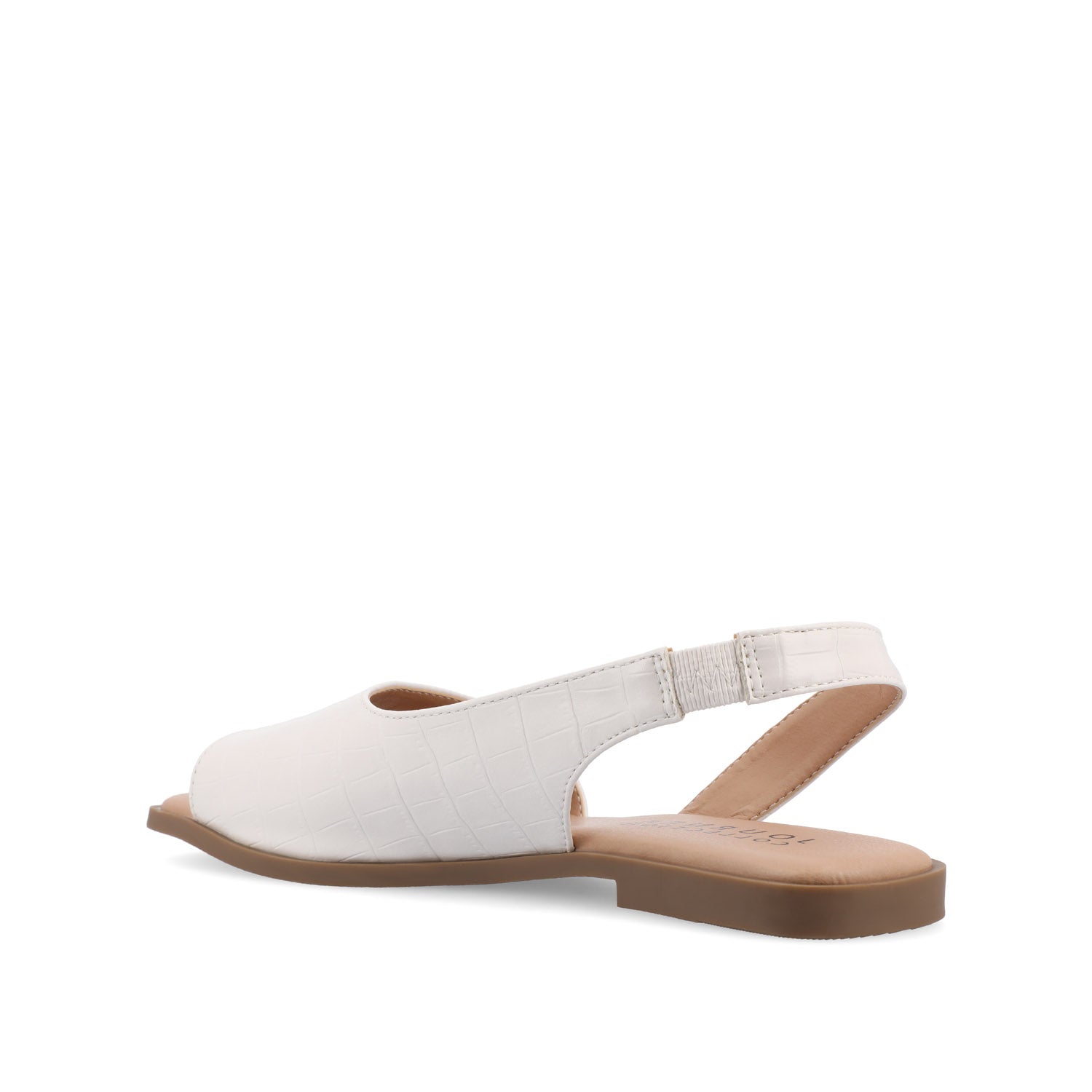 Journee Collection BRINSLEY CROCO SANDALS IN WIDE Bone Croco