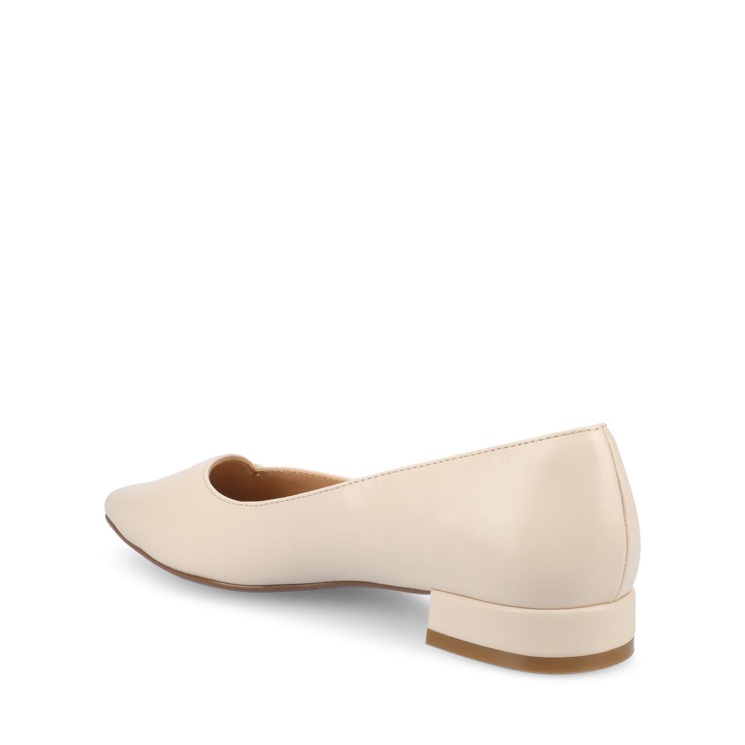 Journee Collection CARMIN SLIP ON DRESS FLATS White PU