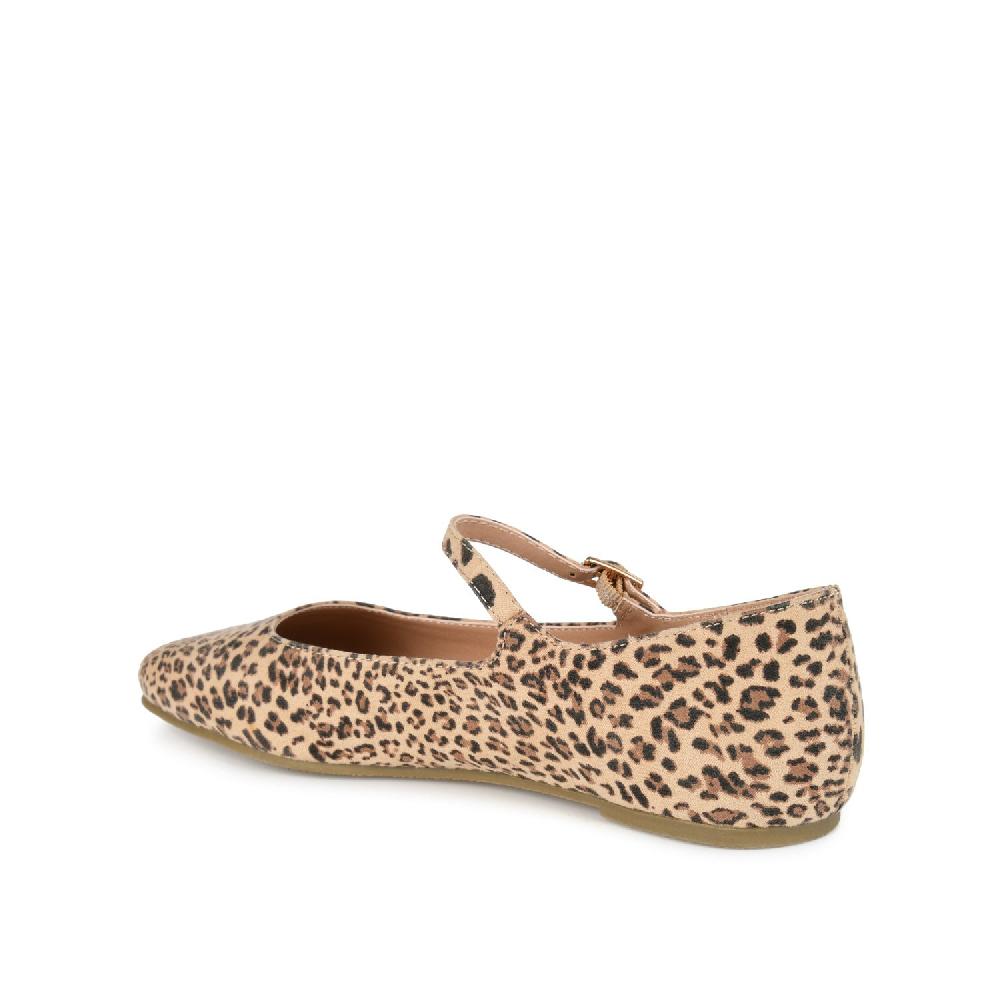 Journee Collection CARRIE FAUX SUEDE BALLET FLATS IN WIDE Taupe Suede