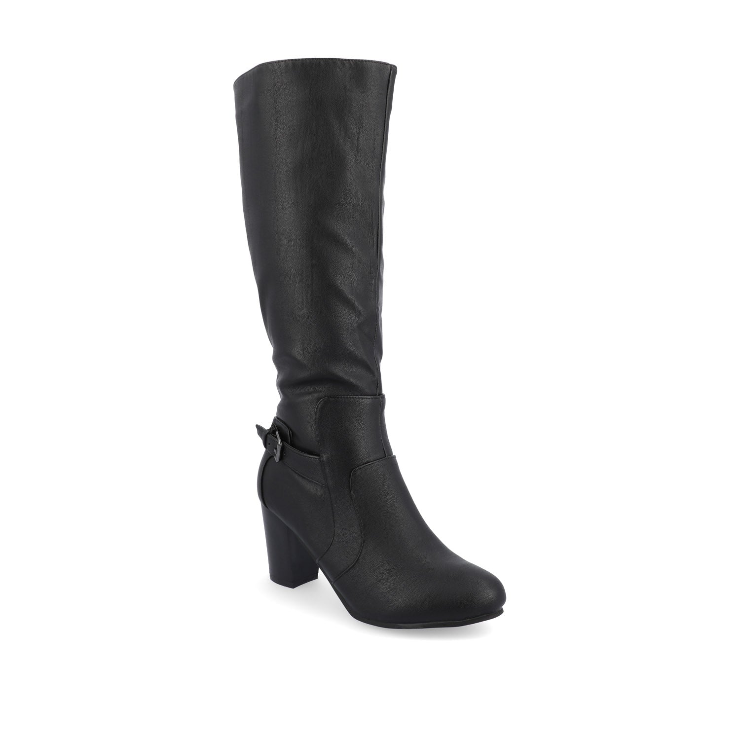Journee Collection CARVER KNEE-HIGH BOOTS IN VEGAN LEATHER Grey