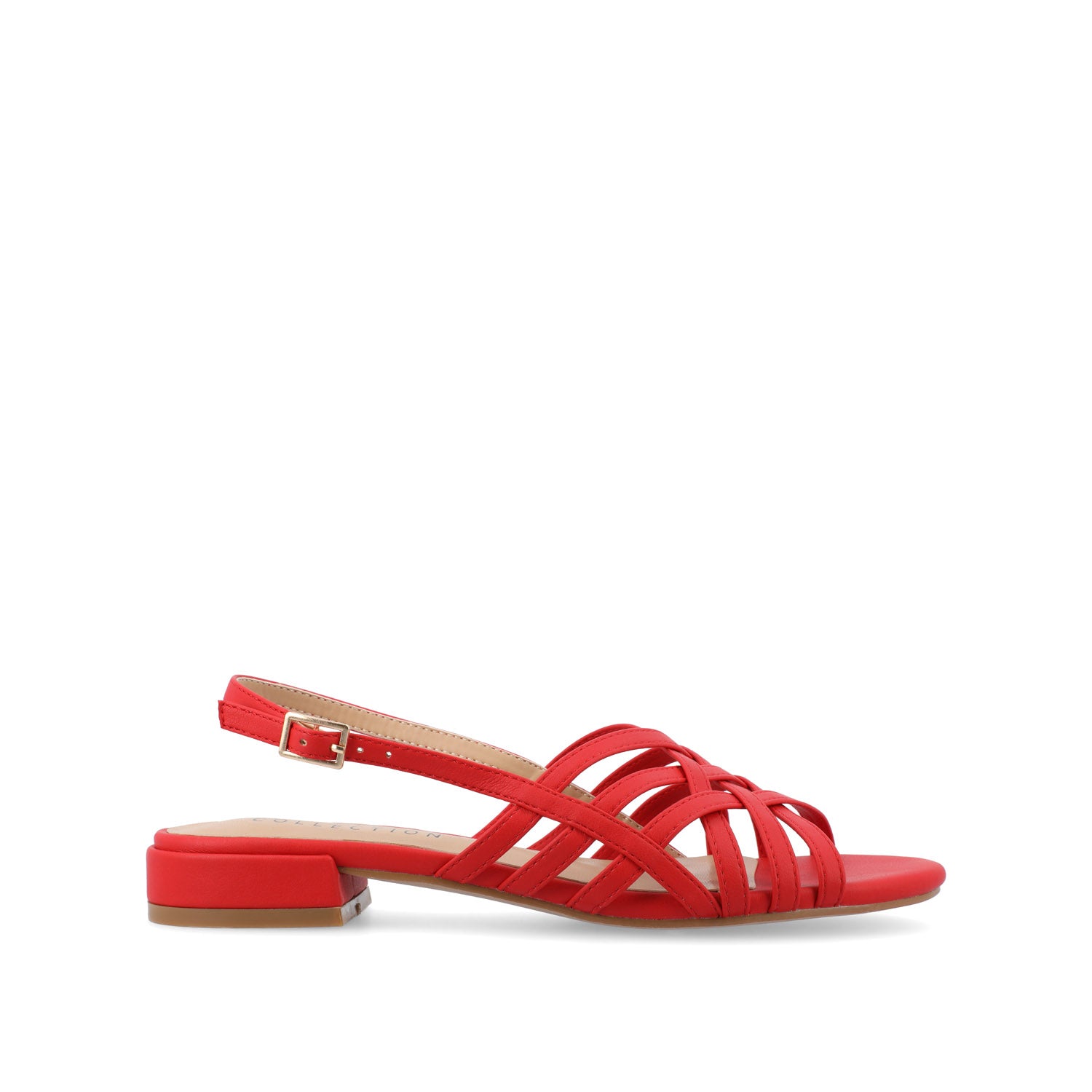 journee collection CASSANDRA STRAPPY SANDALS Bone PU