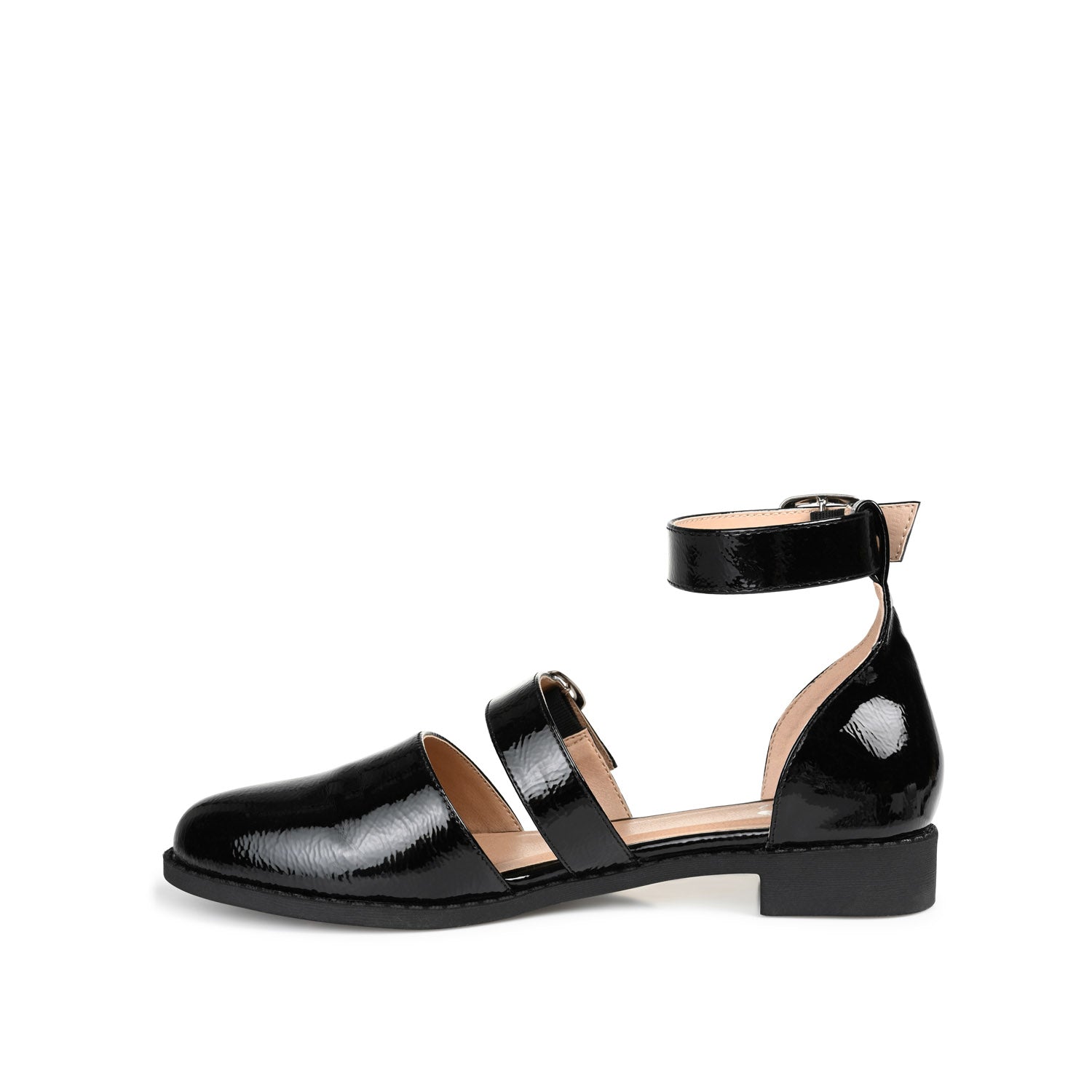 Journee Collection CONSTANCE MARY JANE LOAFER FLAT IN PATENT Black
