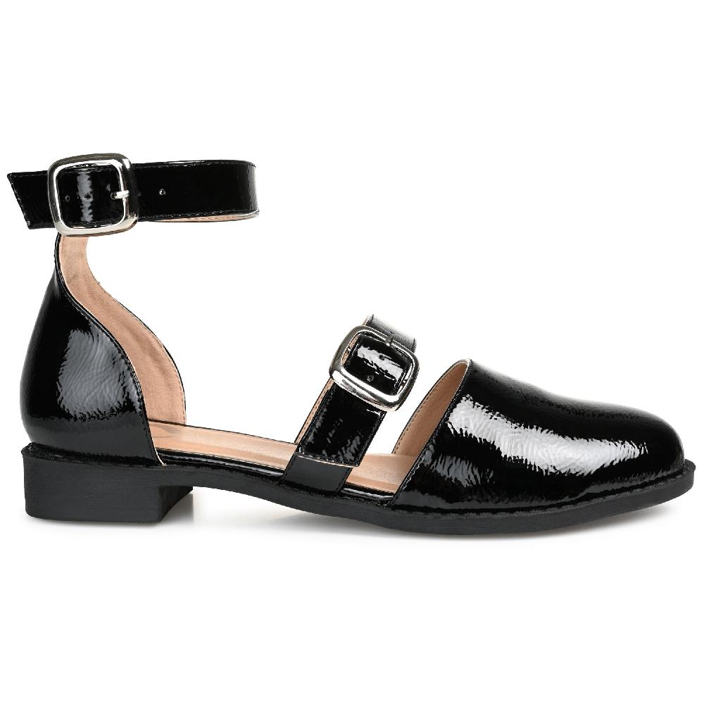 journee collection CONSTANCE MARY JANE LOAFER FLATS IN WIDE Black