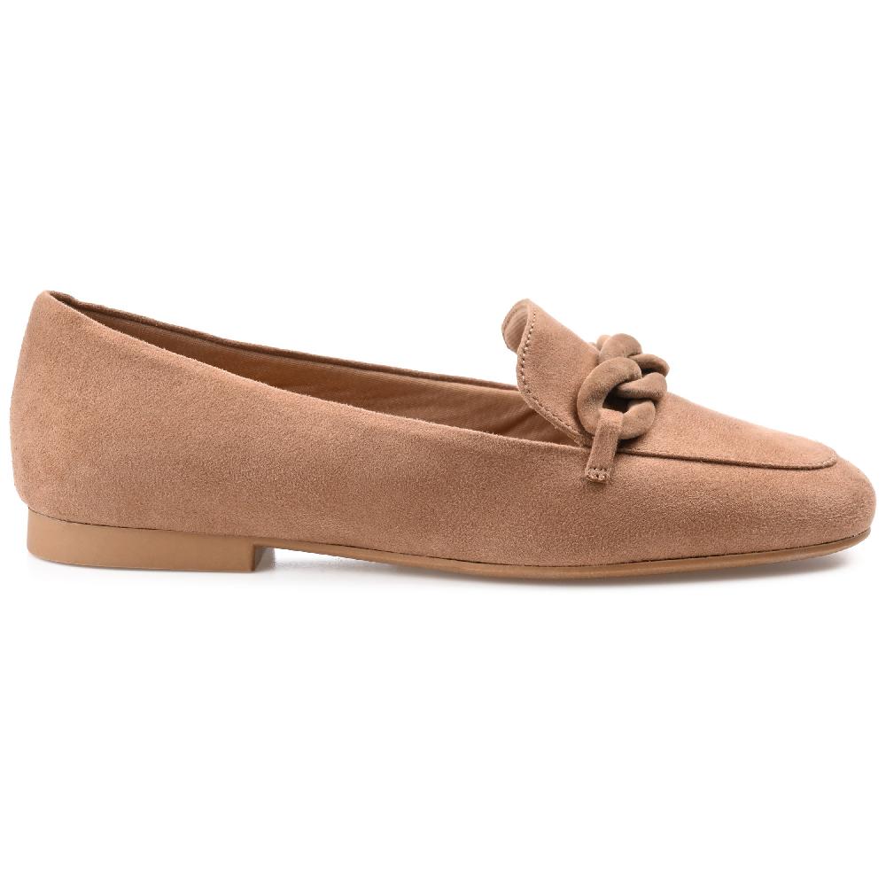 journee collection CORDELL LOAFER FLATS IN WIDE Taupe