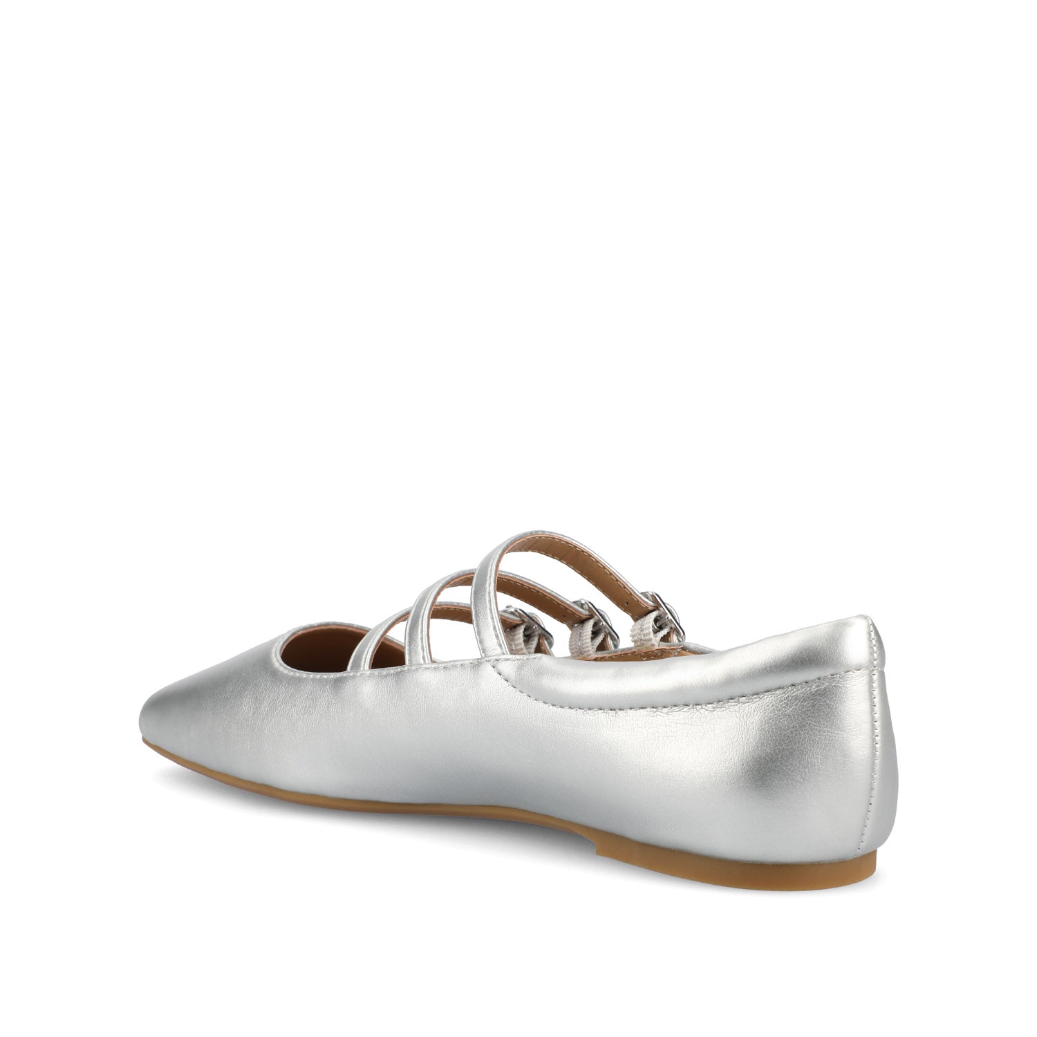 Journee Collection DARLIN STATEMENT FLATS IN WIDE Silver
