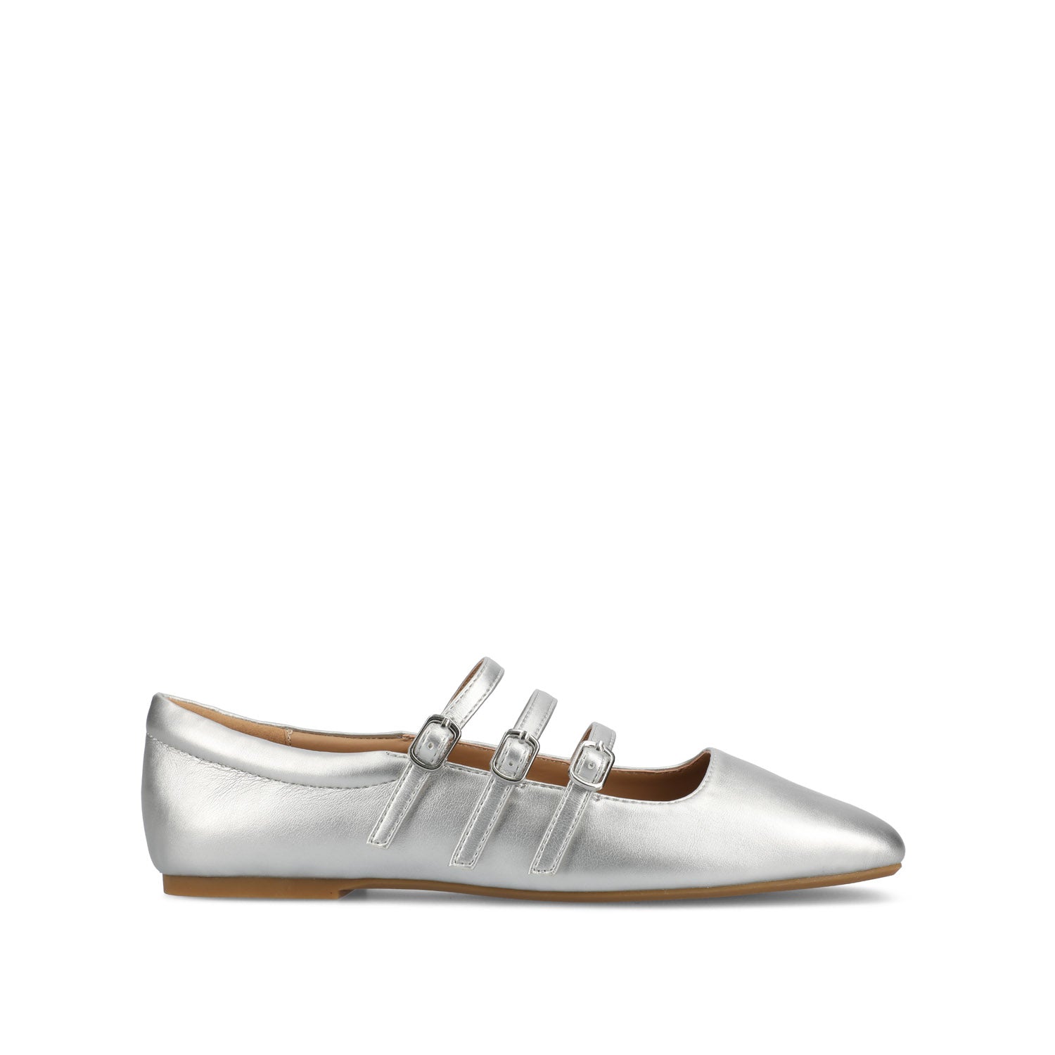 journee collection DARLIN STATEMENT FLATS IN WIDE Silver