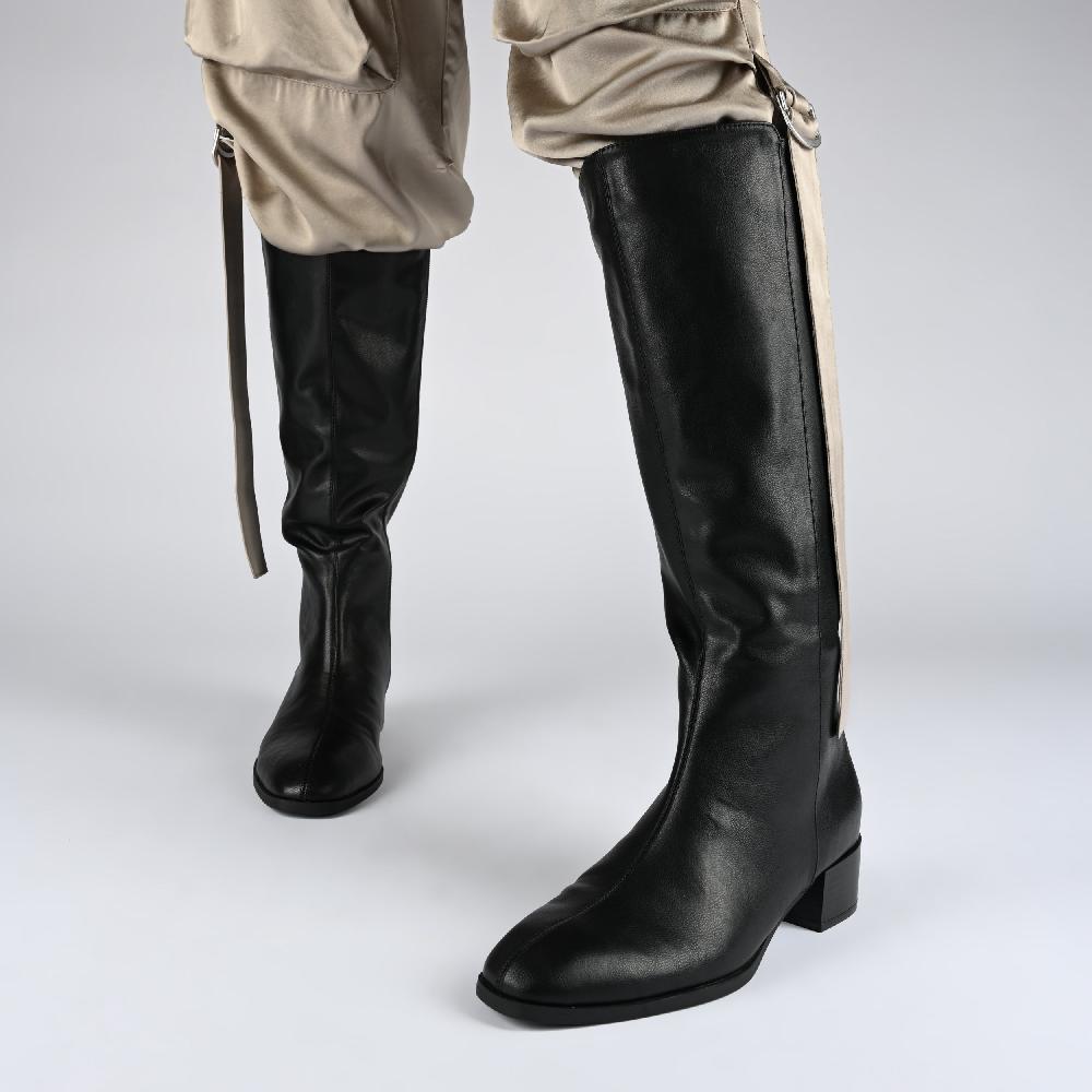 Journee Collection DEVRI KNEE HIGH BOOTS IN EXTRA WIDE CALF Black