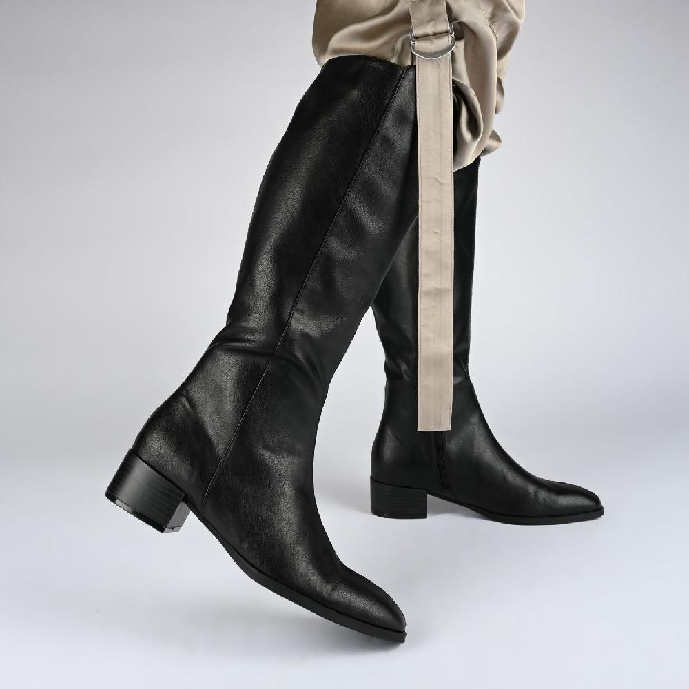 Journee Collection DEVRI KNEE HIGH BOOTS IN FAUX LEATHER Bone