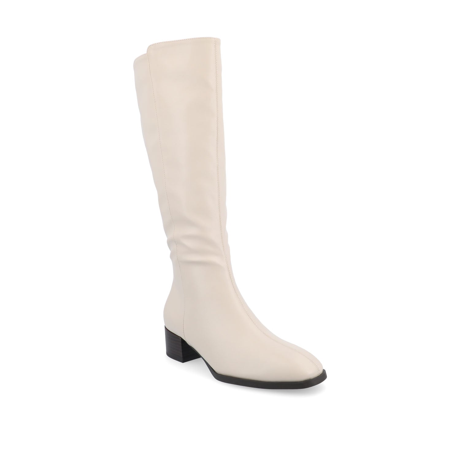 Journee Collection DEVRI KNEE HIGH BOOTS IN FAUX LEATHER Bone