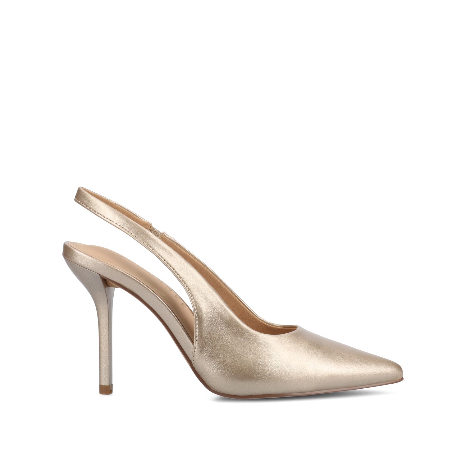 journee collection ELENNEY SLINGBACK STILETTO HEELS Nude Suede