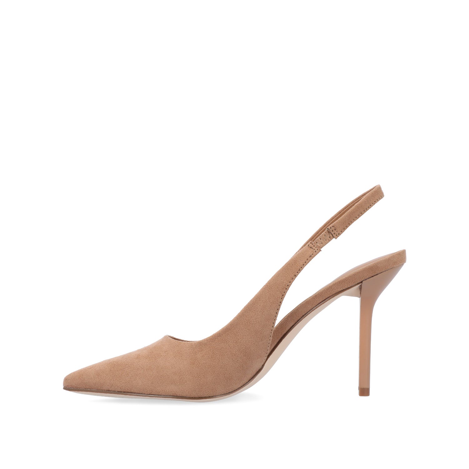 Journee Collection ELENNEY STILETTO HEELS IN WIDE Nude Suede