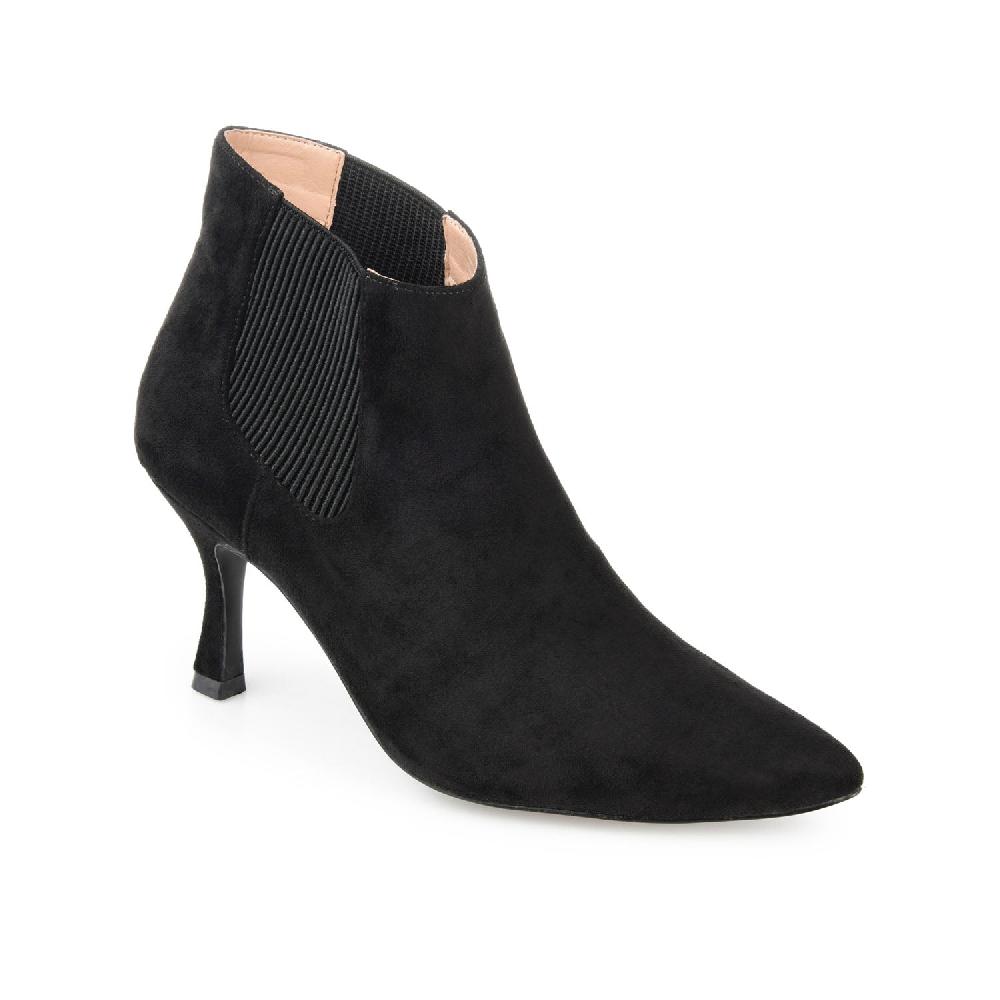 Journee Collection ELITTA CHELSEA BOOTIES IN FAUX SUEDE Black