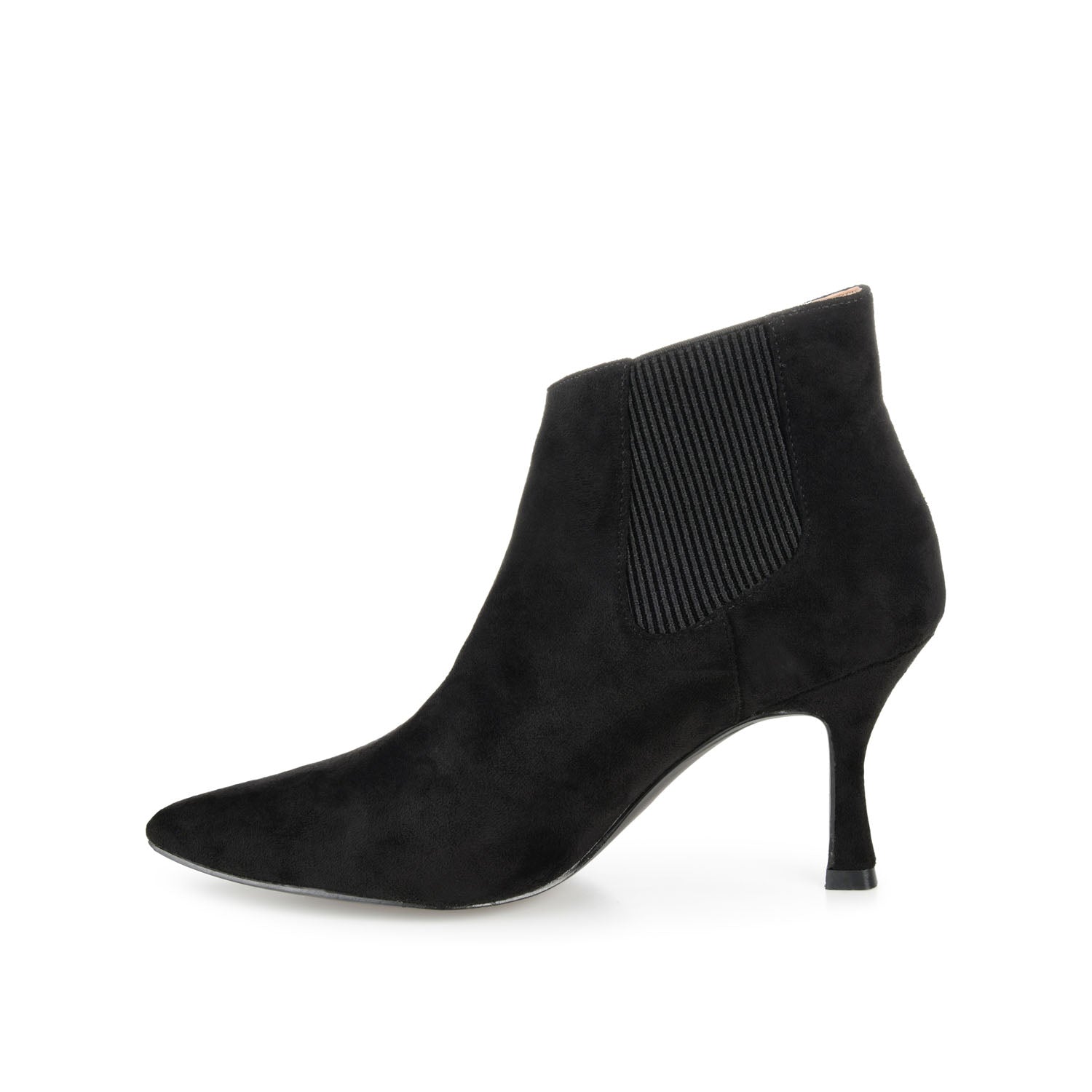 Journee Collection ELITTA CHELSEA BOOTIES IN FAUX SUEDE Black