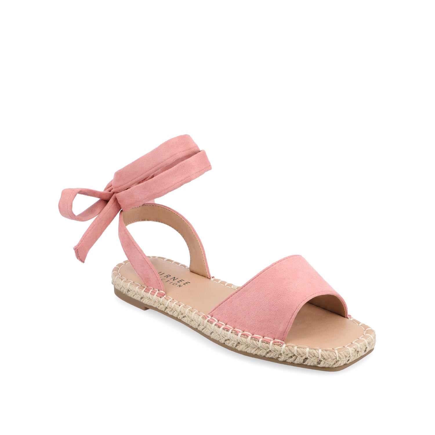 Journee Collection EMELIE ESPADRILLE SANDALS IN WIDE Rose