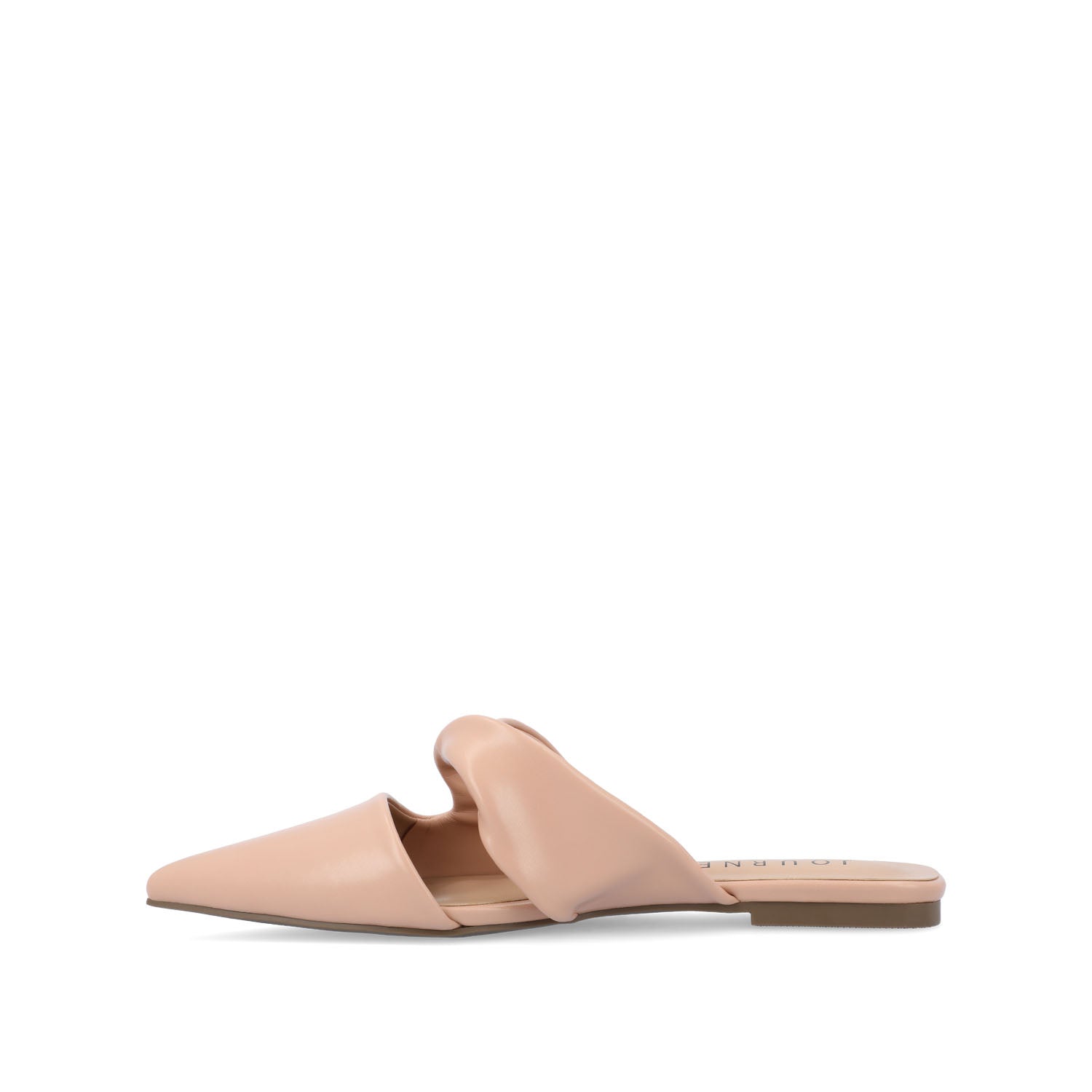 Journee Collection ENNISS MULE FLATS IN FAUX LEATHER Blush