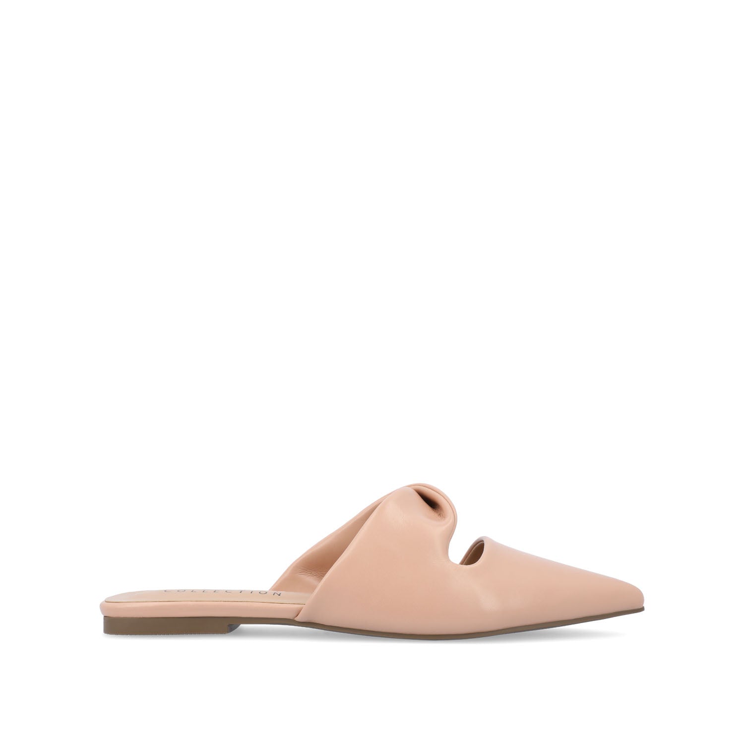 journee collection ENNISS MULE FLATS IN FAUX LEATHER Blush