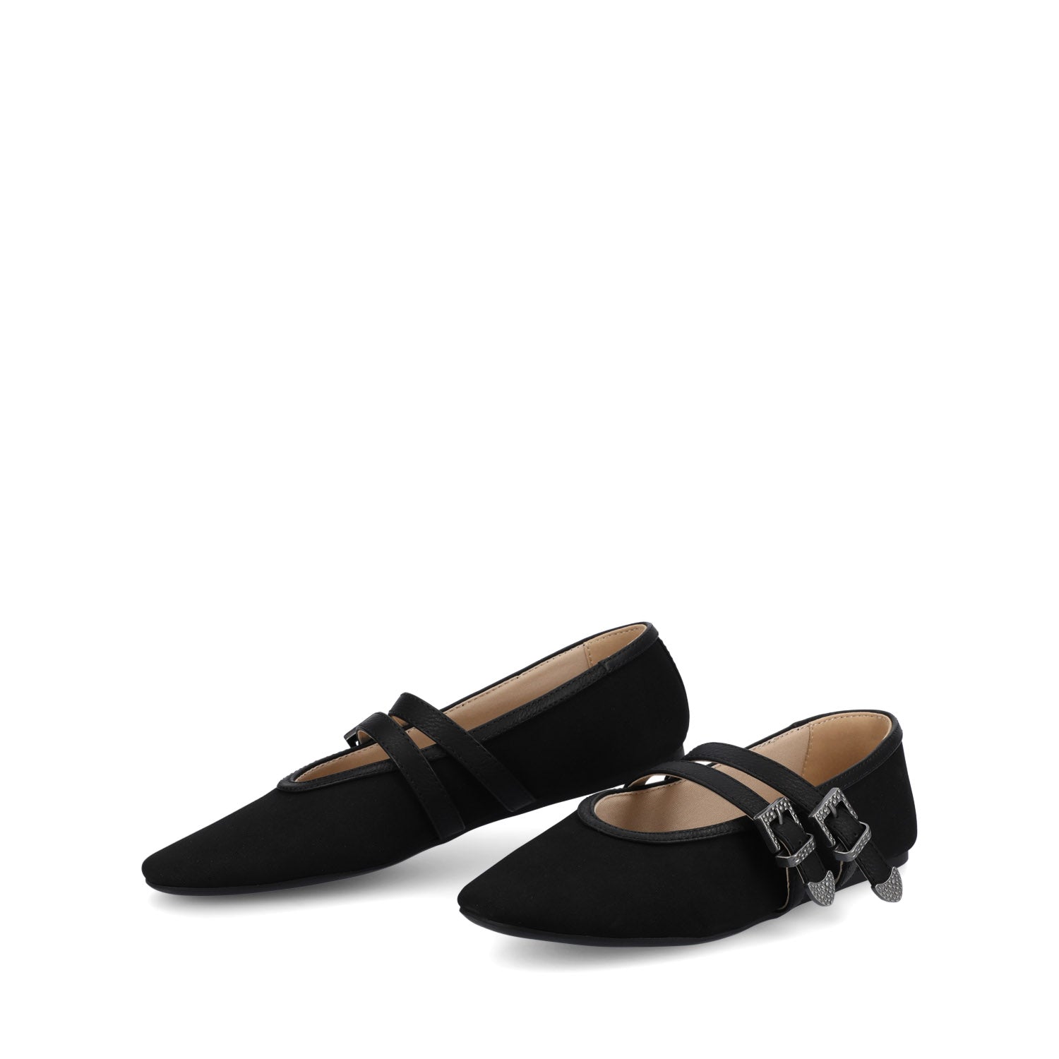 Journee Collection FLORENE MARY JANE WESTERN FLATS Black Chocolate