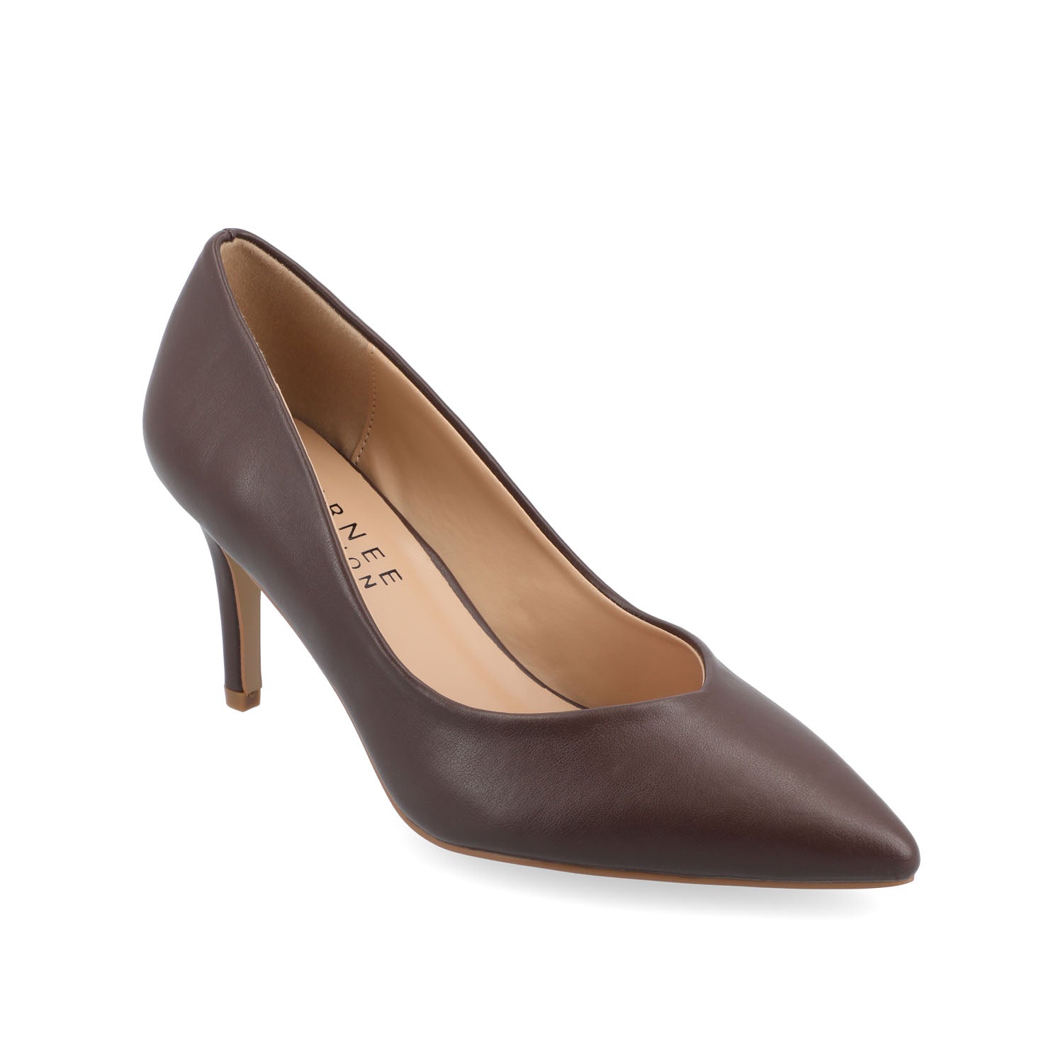 Journee Collection GABRIELLA COOL SHADE STILETTO HEELS IN WIDE Mocha