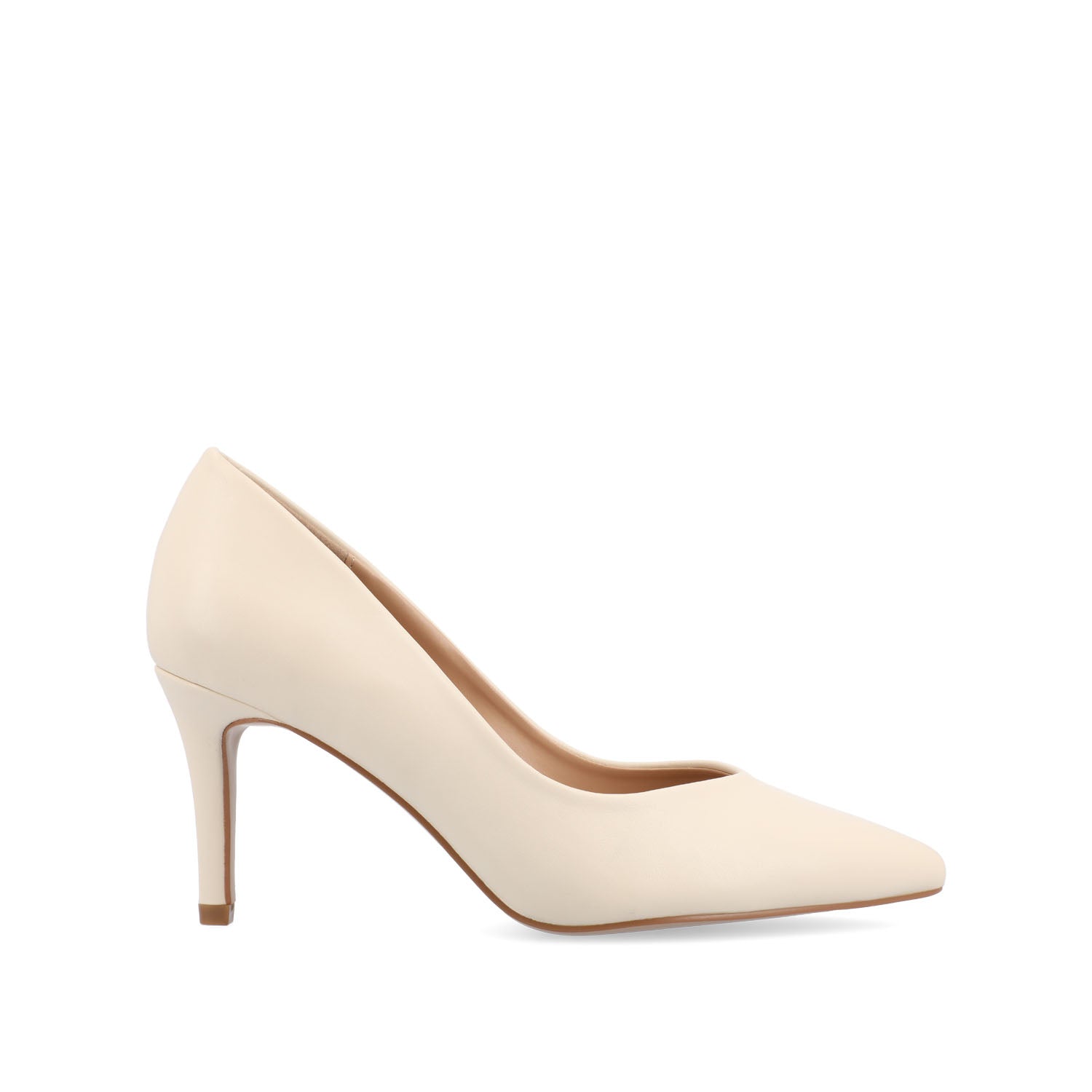 journee collection GABRIELLA STILETTO PUMP HEELS IN WARM SHADES Cream
