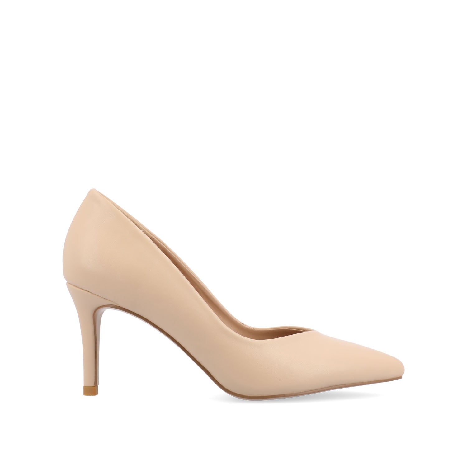 journee collection GABRIELLA WARM SHADE STILETTO HEELS IN WIDE Cream