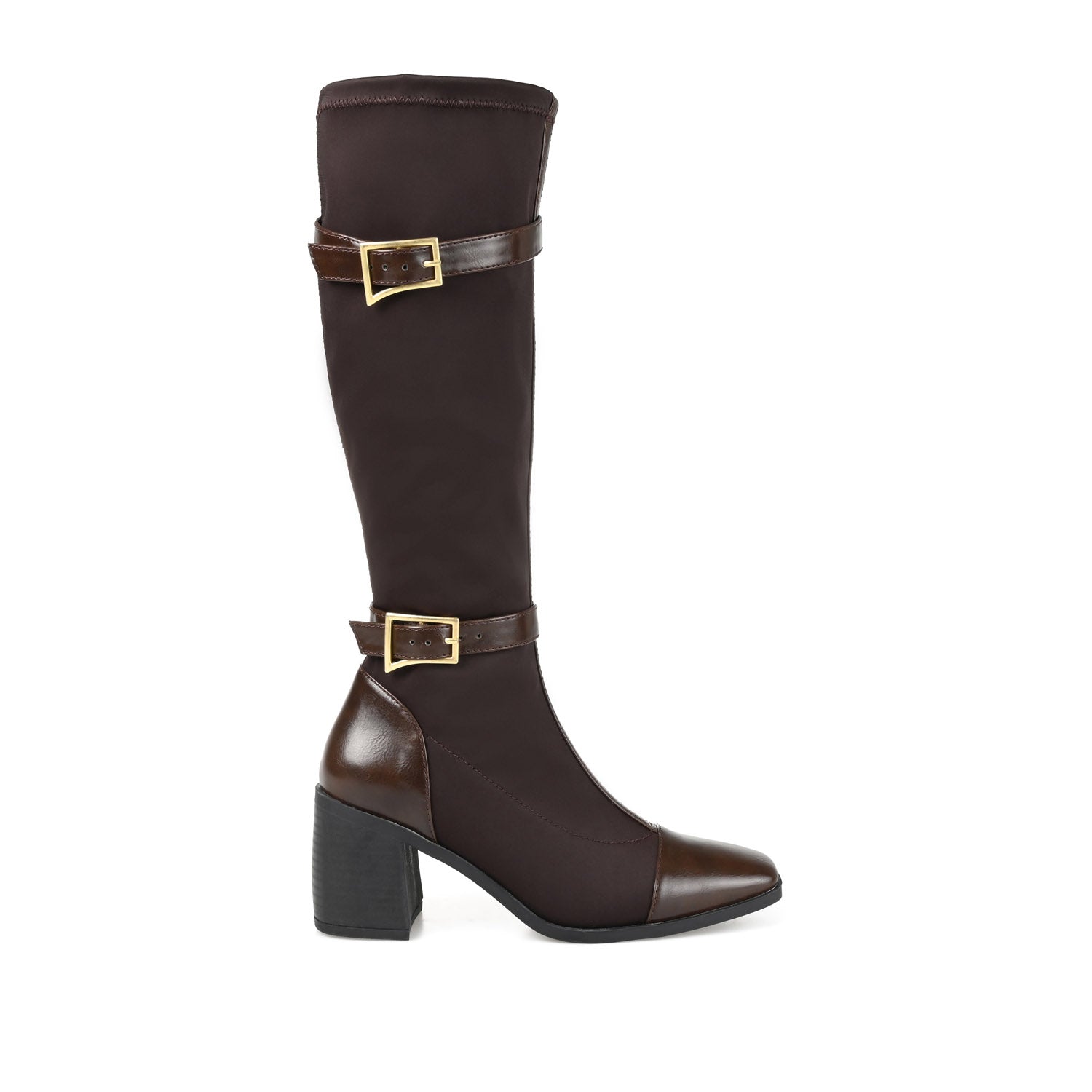 journee collection GAIBREE BOOTS IN WIDE WIDTH Chocolate