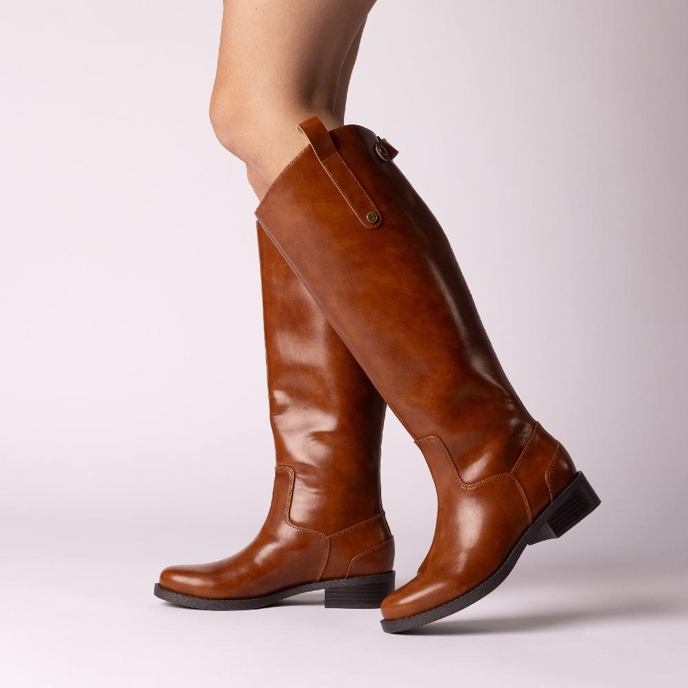 Journee Collection GEMA KNEE HIGH RIDING BOOTS Black