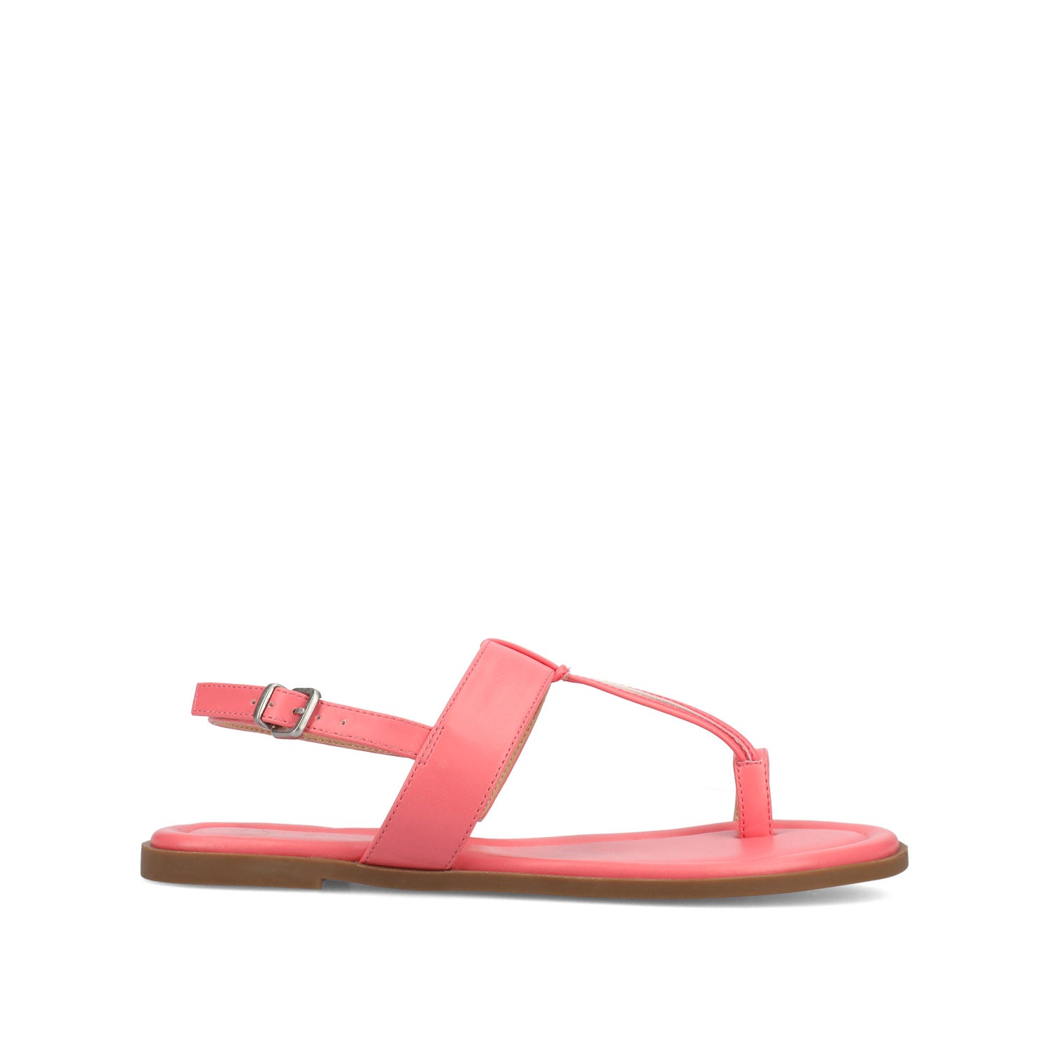 journee collection GERRA SANDALS IN FAUX LEATHER White PU
