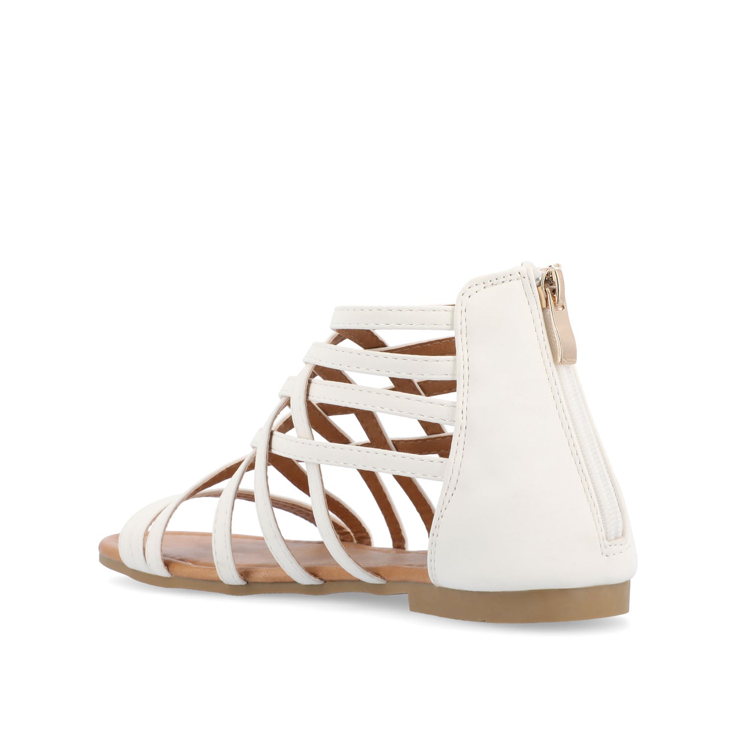 Journee Collection HANNI GLADIATOR SANDALS IN WIDE White PU