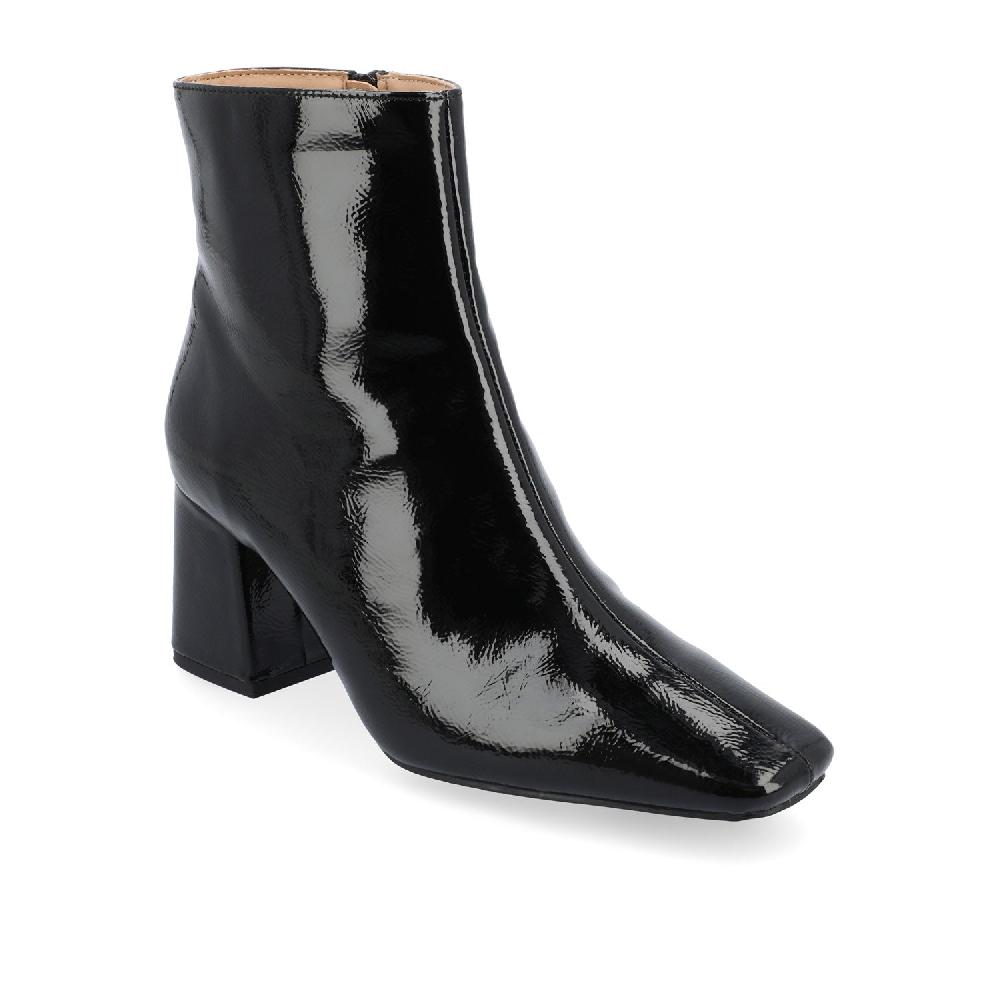 Journee Collection HAYLINN SQUARE TOE BOOTIES White Patent