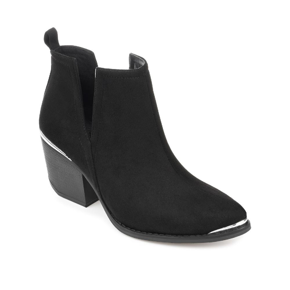 Journee Collection ISSLA CUTOUT BOOTIES IN WIDE Black
